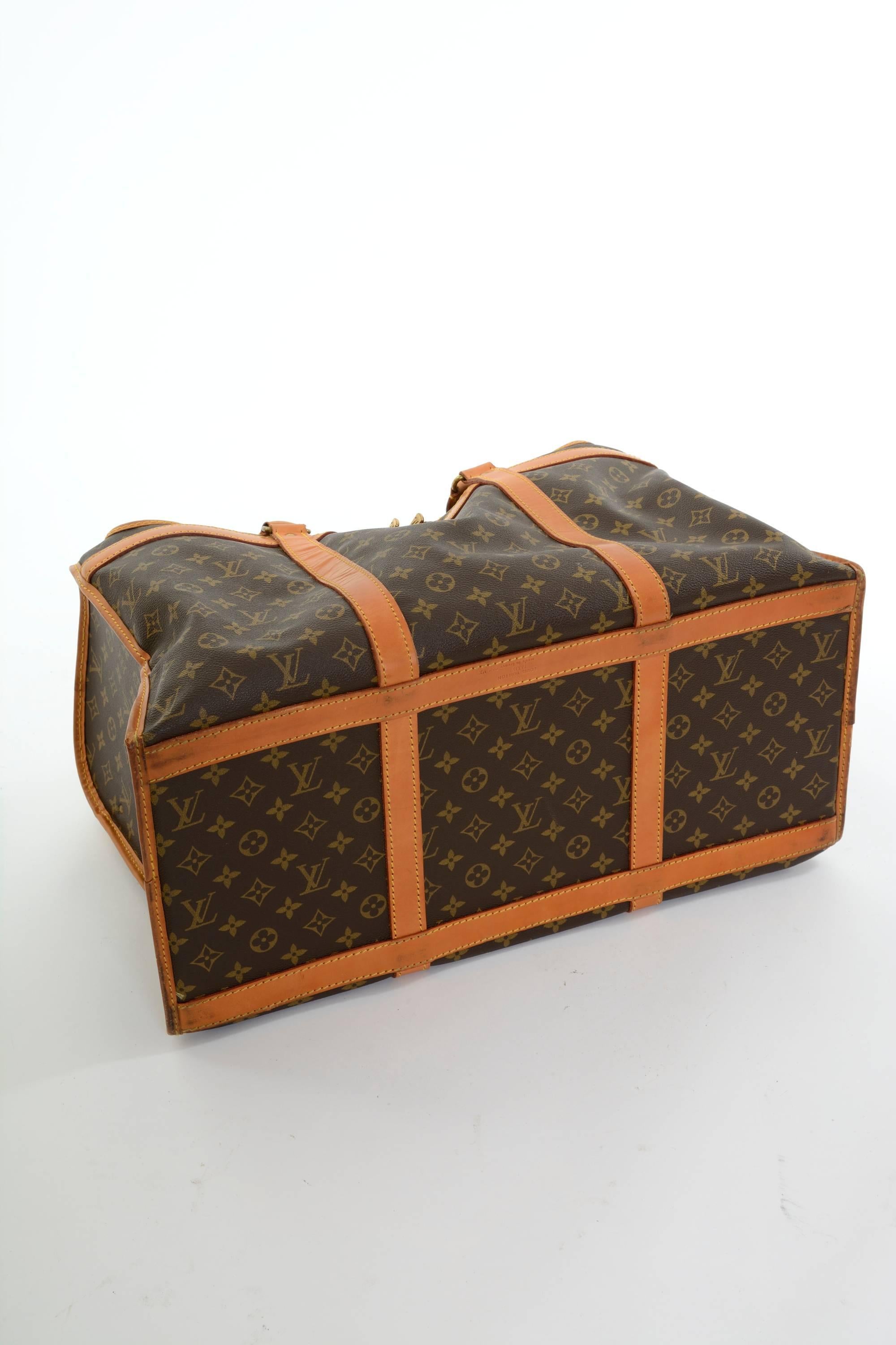 Brown 1990s Louis Vuitton Sac Chaussures Monogram Canvas Carry Bag