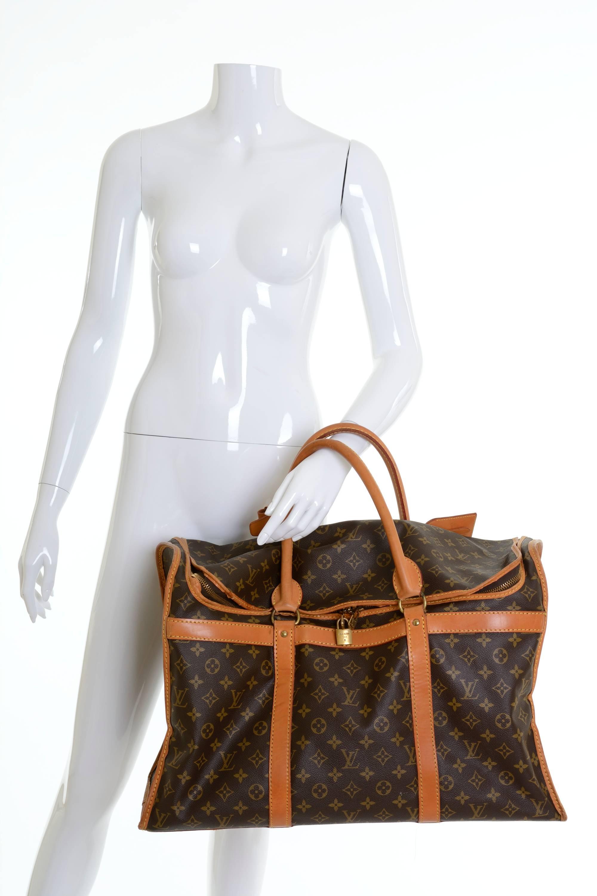 1990s Louis Vuitton Sac Chaussures Monogram Canvas Carry Bag 3