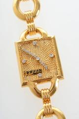1990s GIANFRANCO FERRE' Chain Faux Watch Bracelet