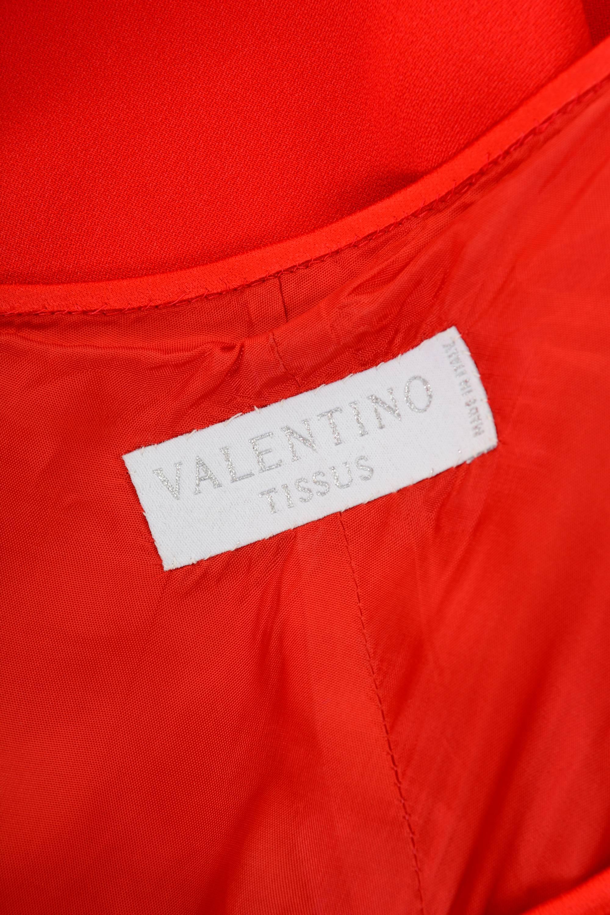 1990s VALENTINO Boutique Red Long Dress 1