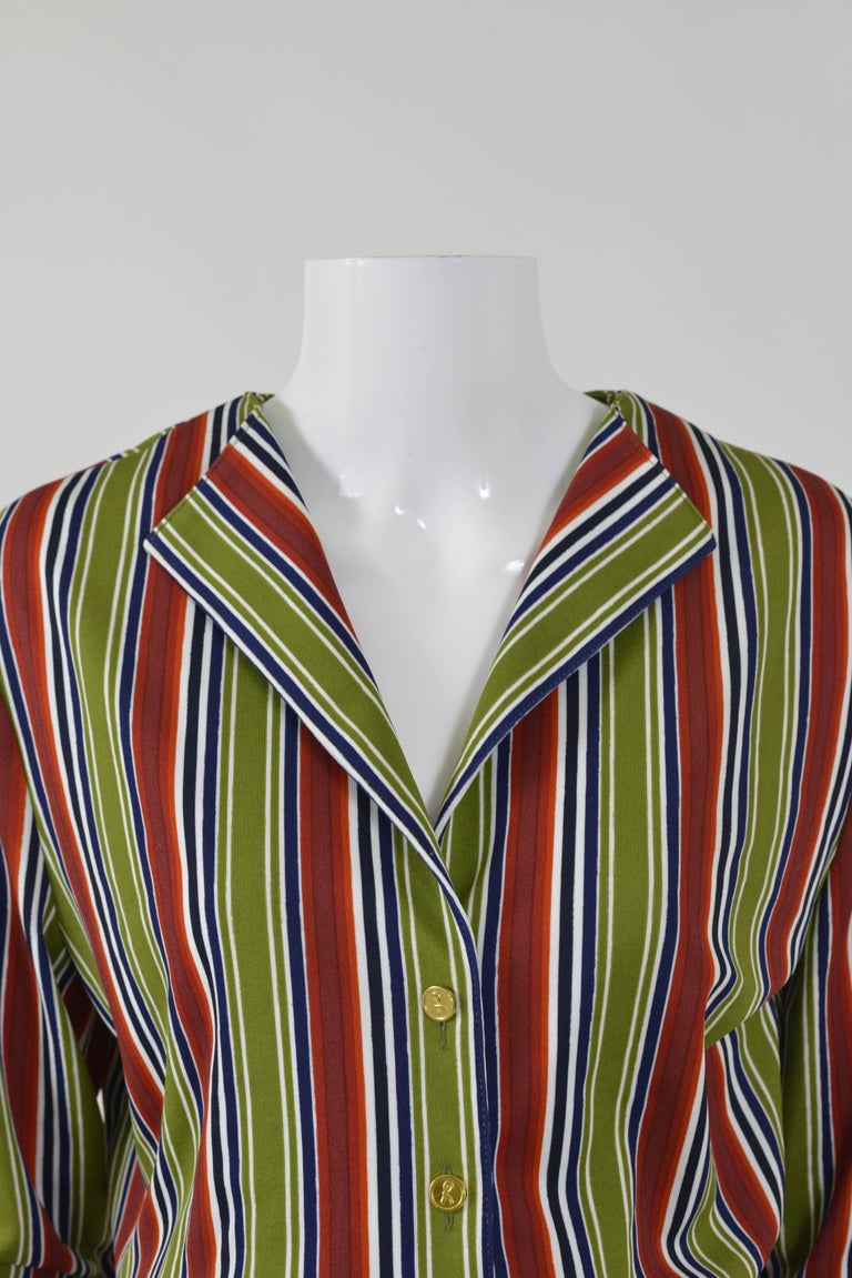 1970s Roberta di Camerino short-sleeved T-shirt in fuchsia stretch cotton