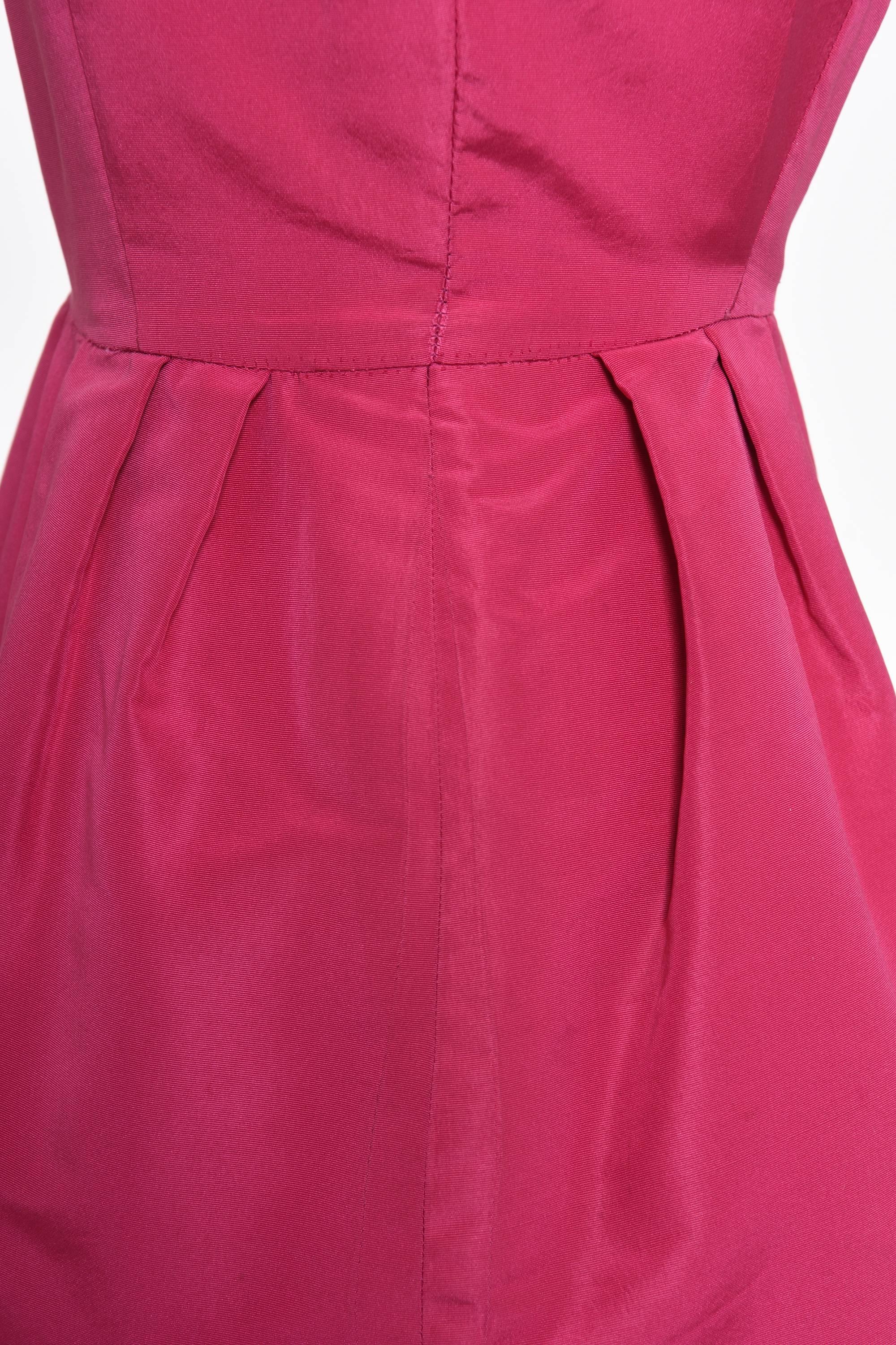 pink magenta dress