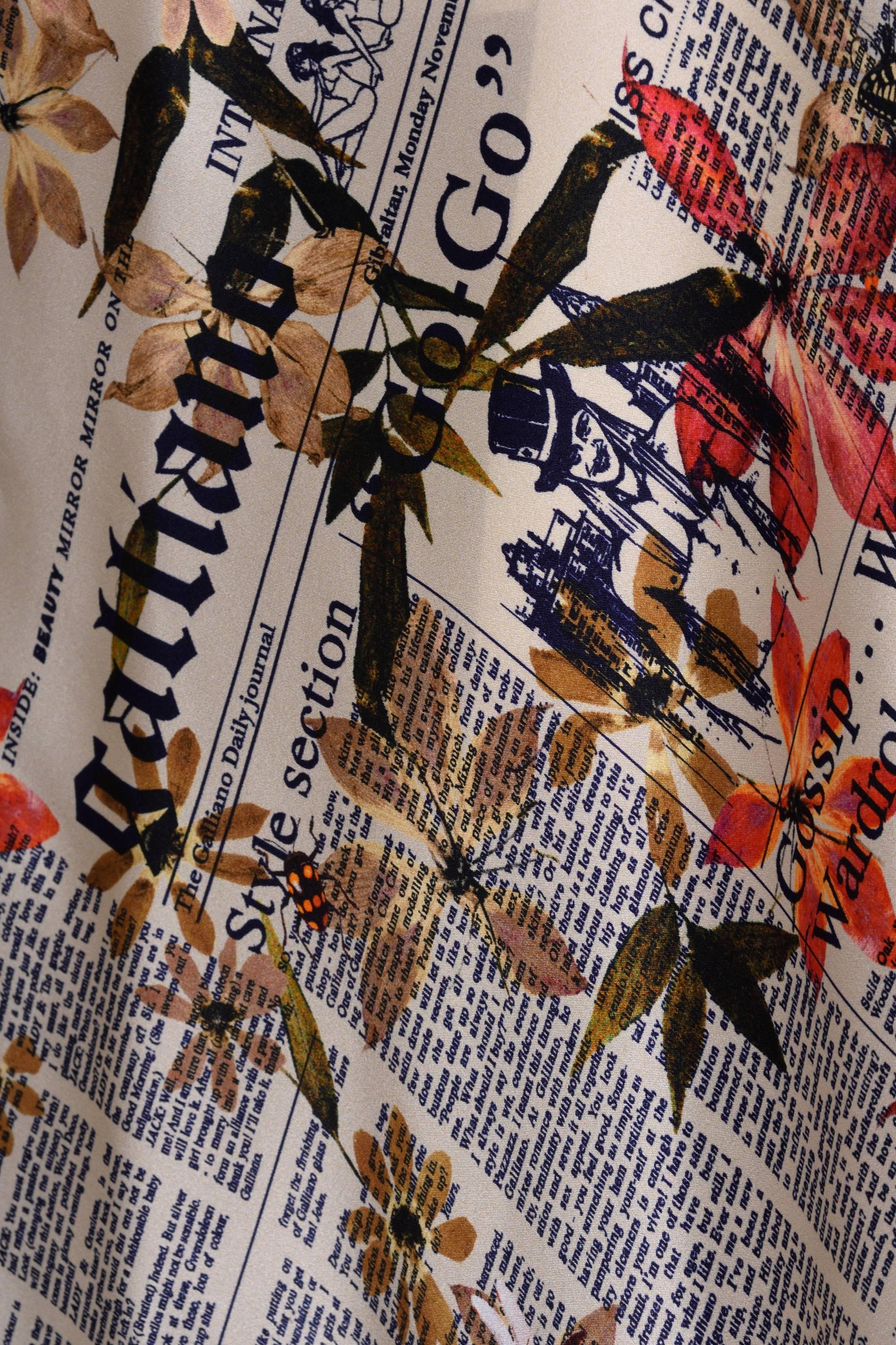 newspaper print mini skirt