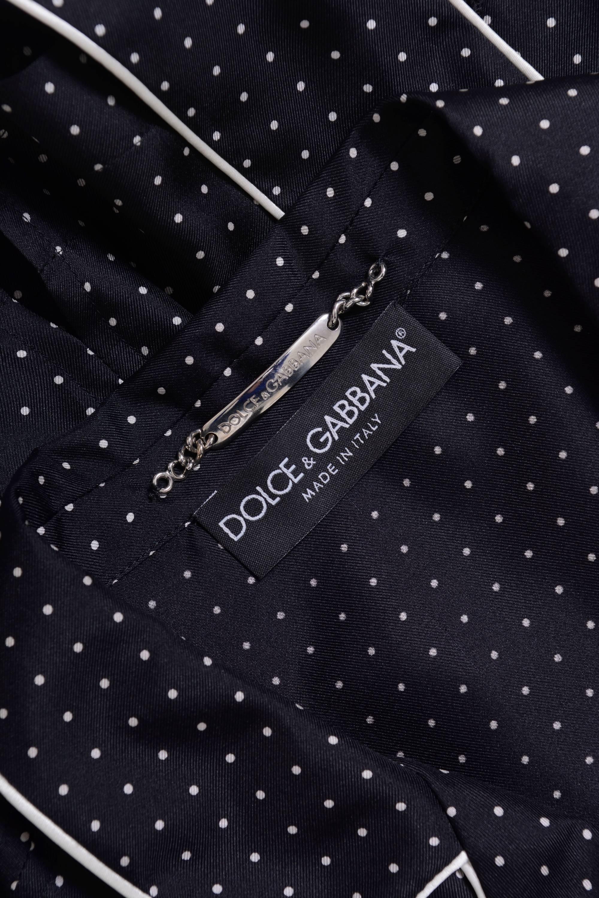 black and white polka dot pajamas