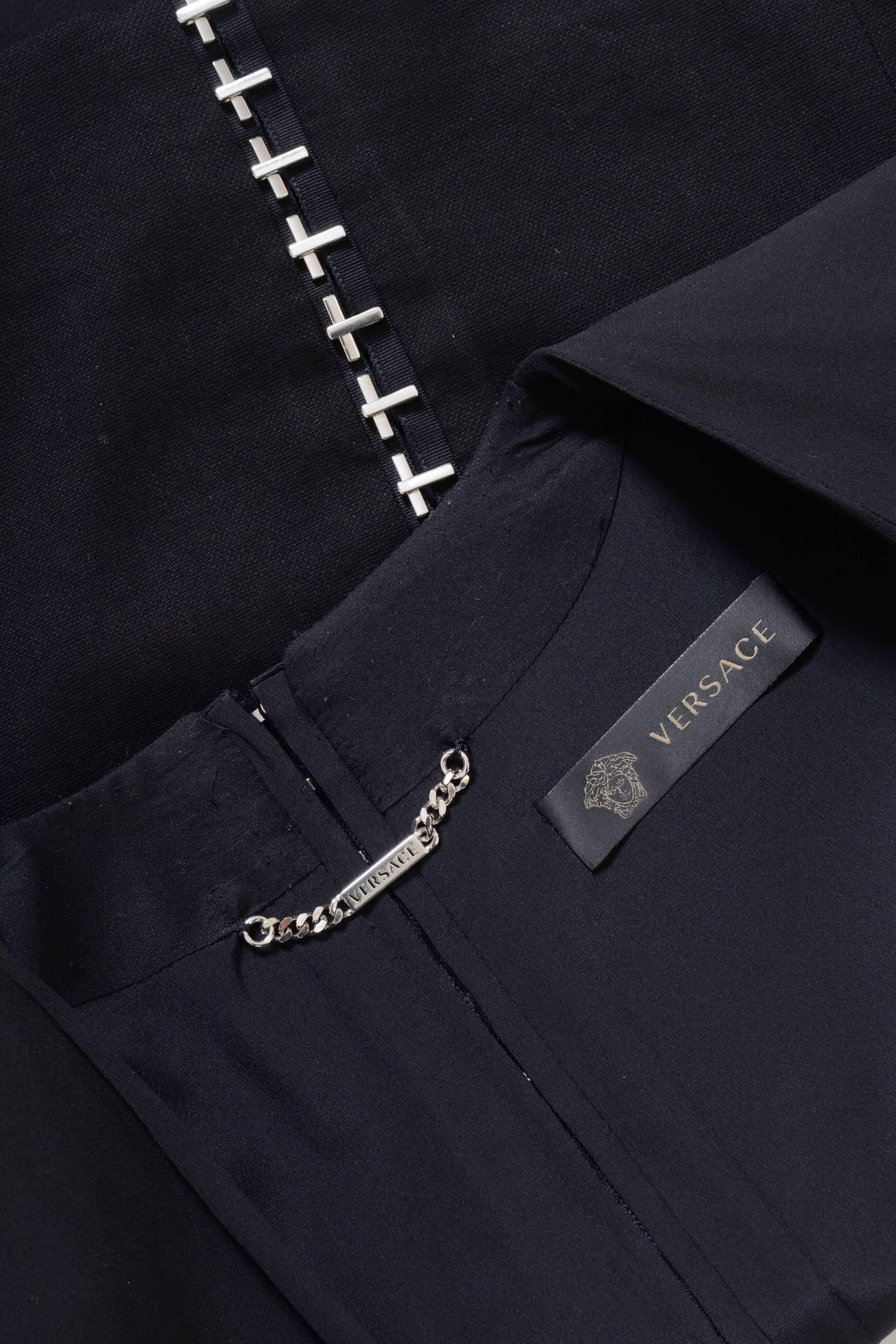 Women's Versace Black Tie Waist Jacket 