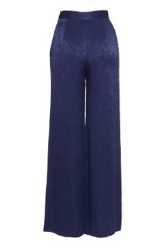 Gianfranco Ferre Deep Blue Bell Bottom Pants