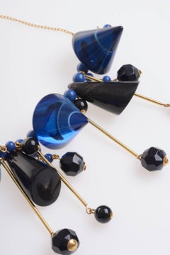 Marni Black and Blue Statement Necklace