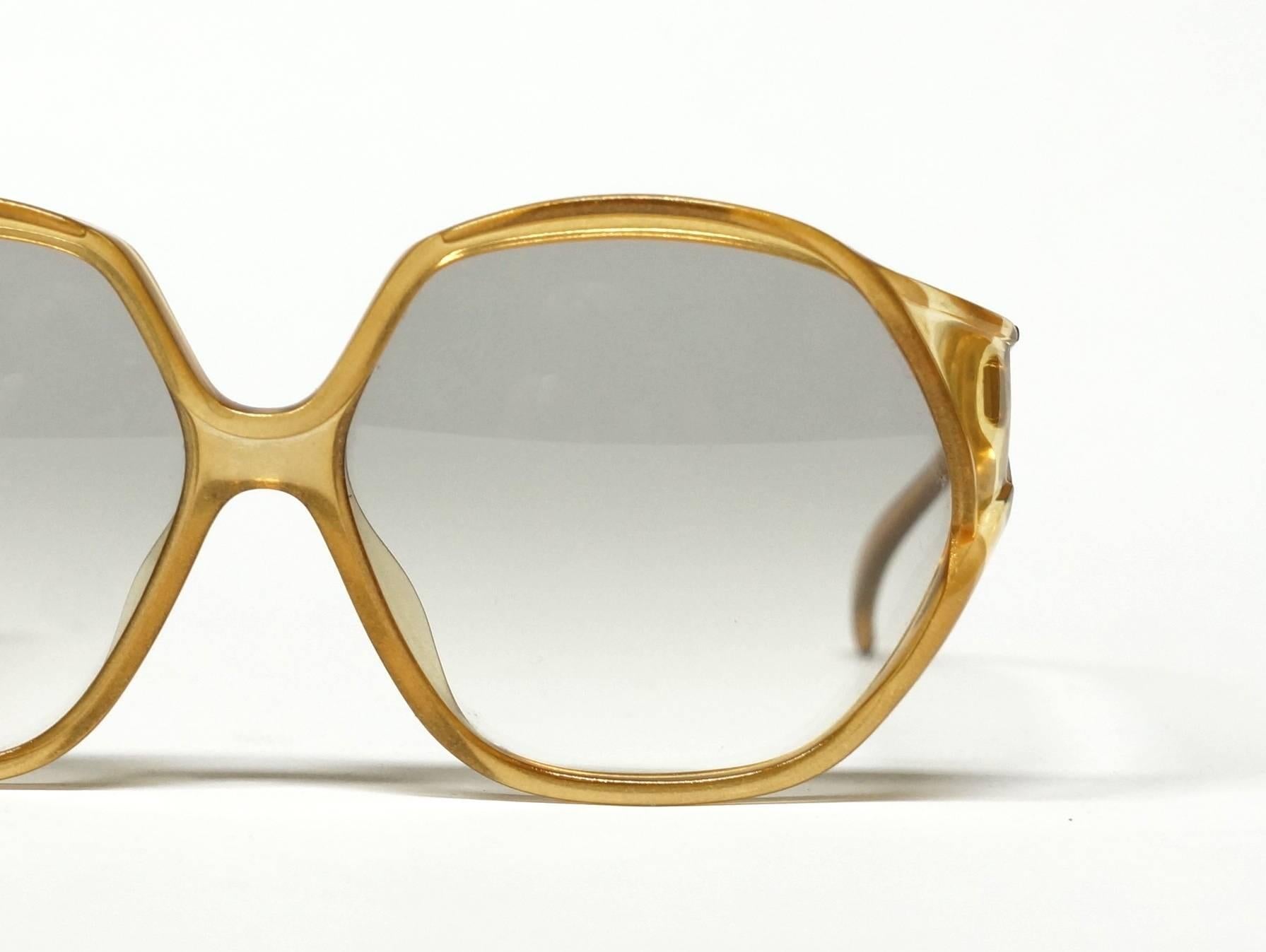 1970s Dior Oversized Sunglasses in New Old Stock Condition For Sale 3