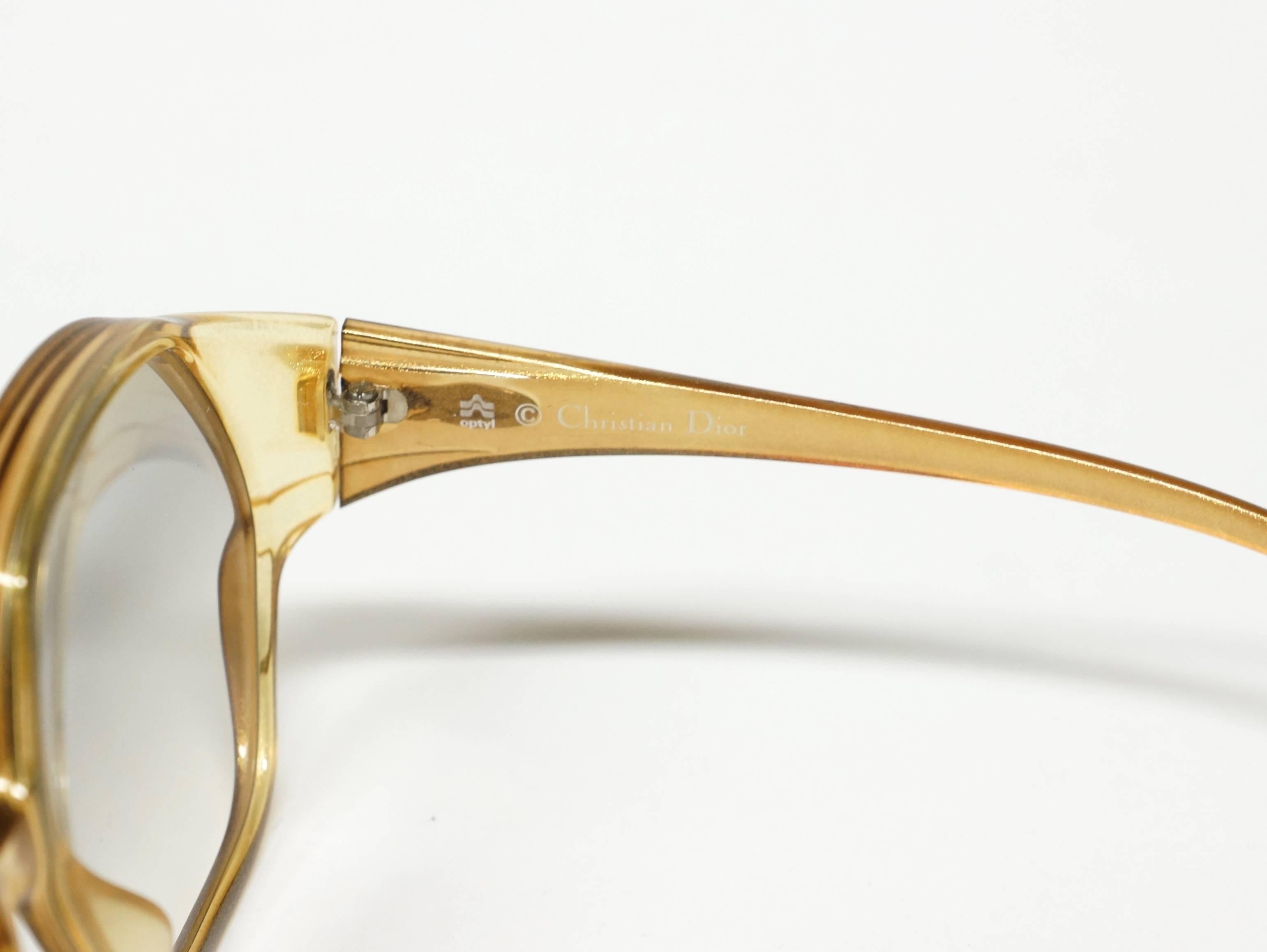 1970s Dior Oversized Sunglasses in New Old Stock Condition For Sale 4