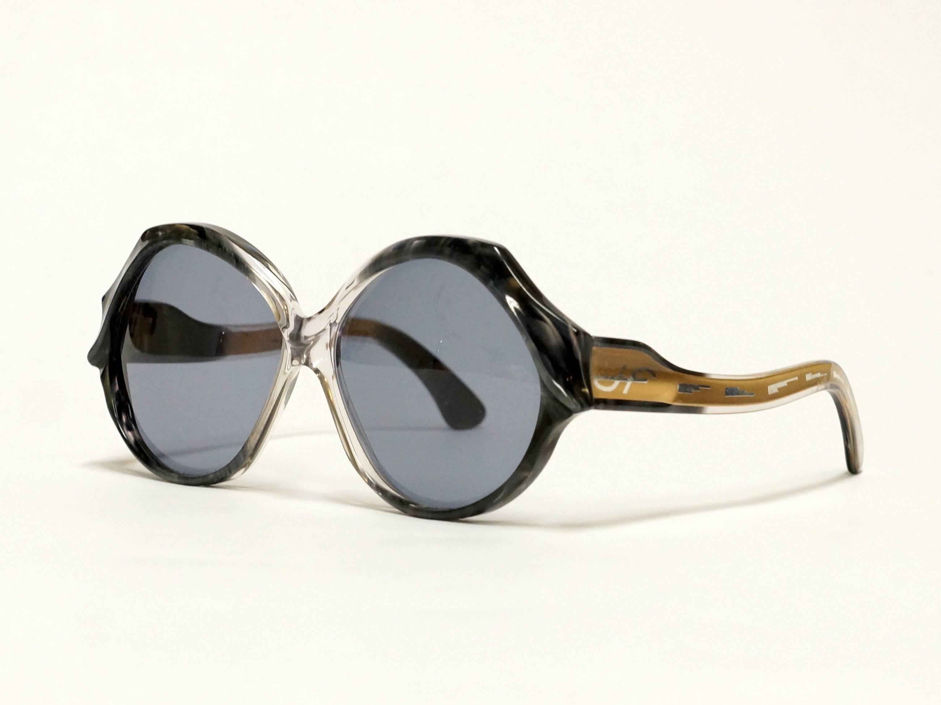 70s French Vintage Sunglasses by Jacques Fath - model Esterel/7  In New Condition For Sale In s' Heer Arendskerke, Zeeland