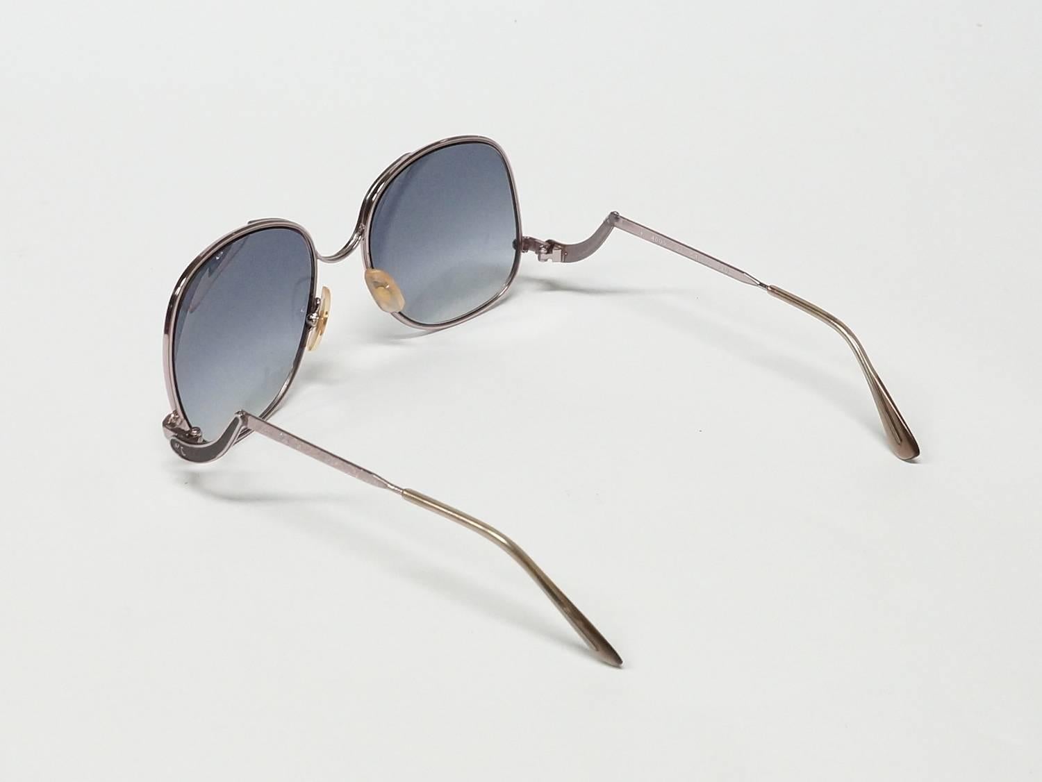 Women's Robert Claude Oversized Metal Vintage Sunglasses  For Sale