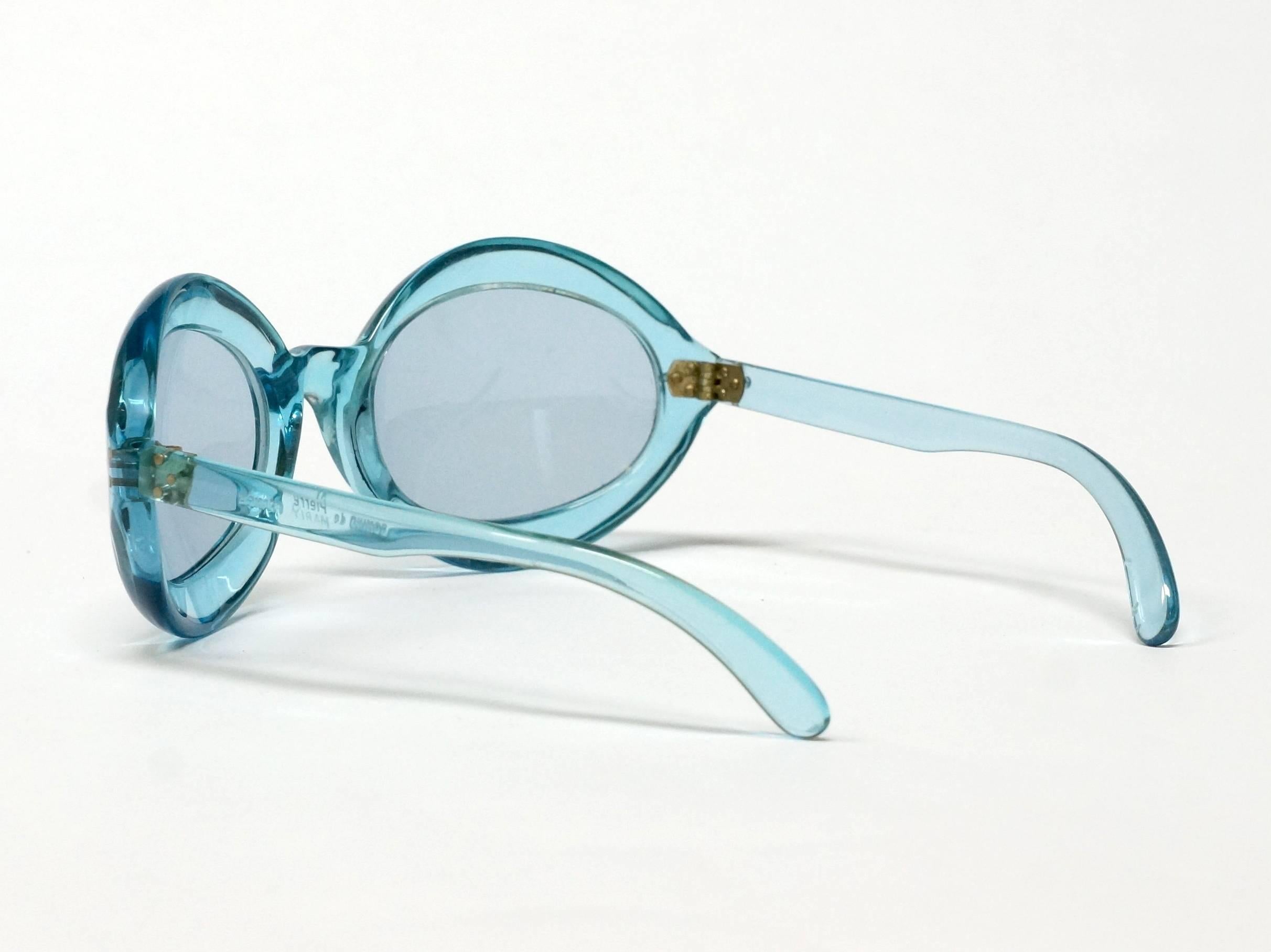 Women's or Men's 1960s Pierre Marly sunglasses model Domino For Sale