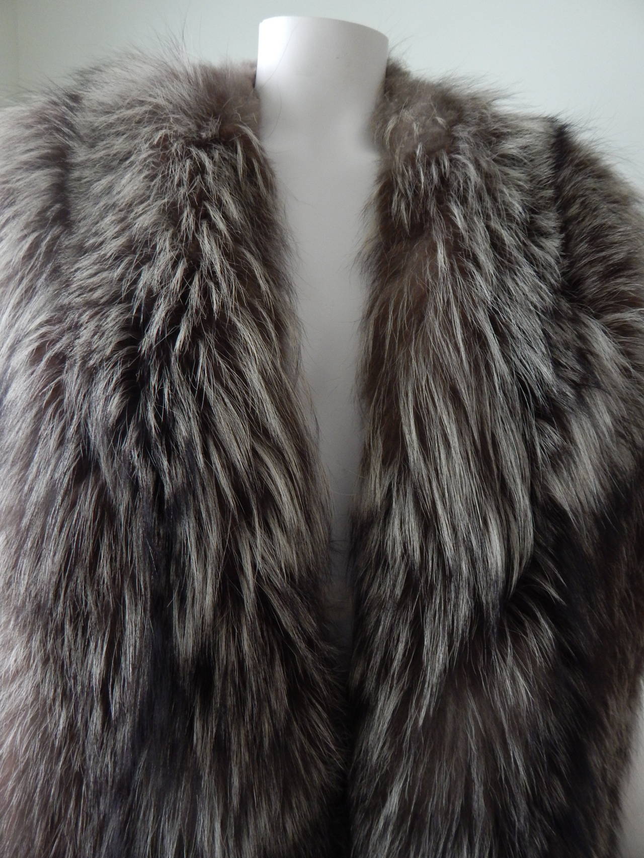 Women's Silver Fox Fur Stole