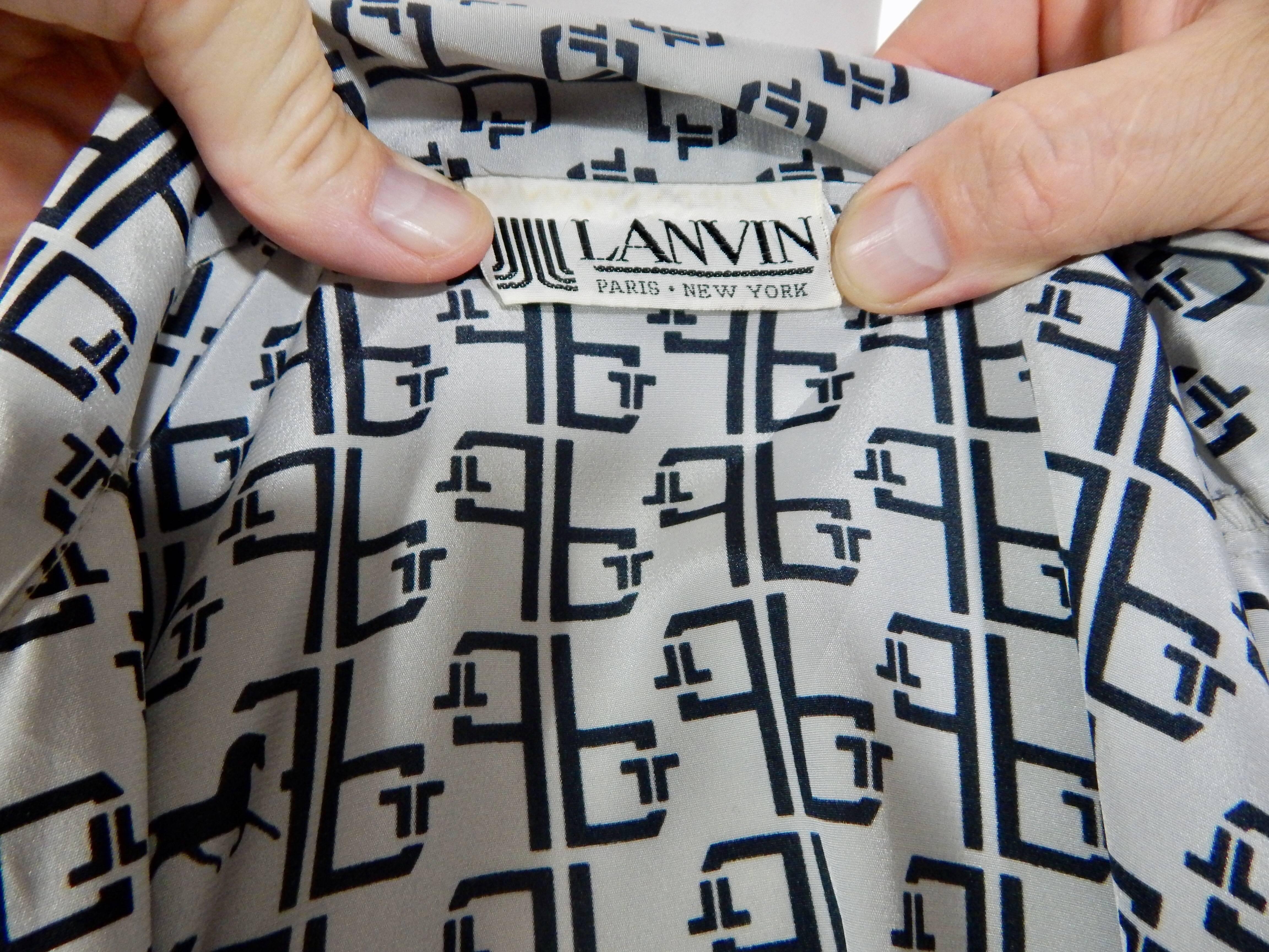 Lanvin Logo Dress In Excellent Condition For Sale In Long Island City, NY