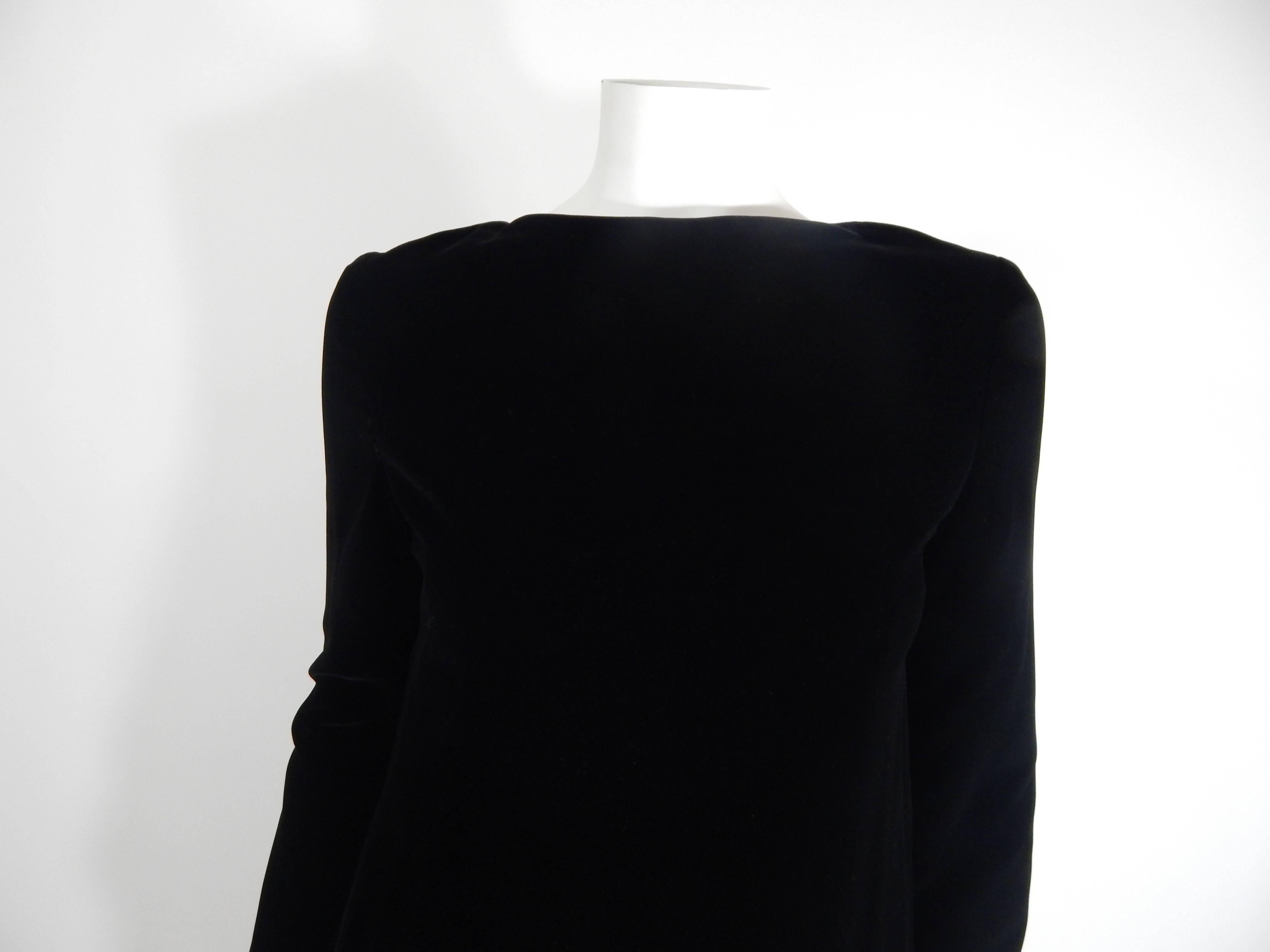 Black 1960s Pierre Cardin Couture For Sale