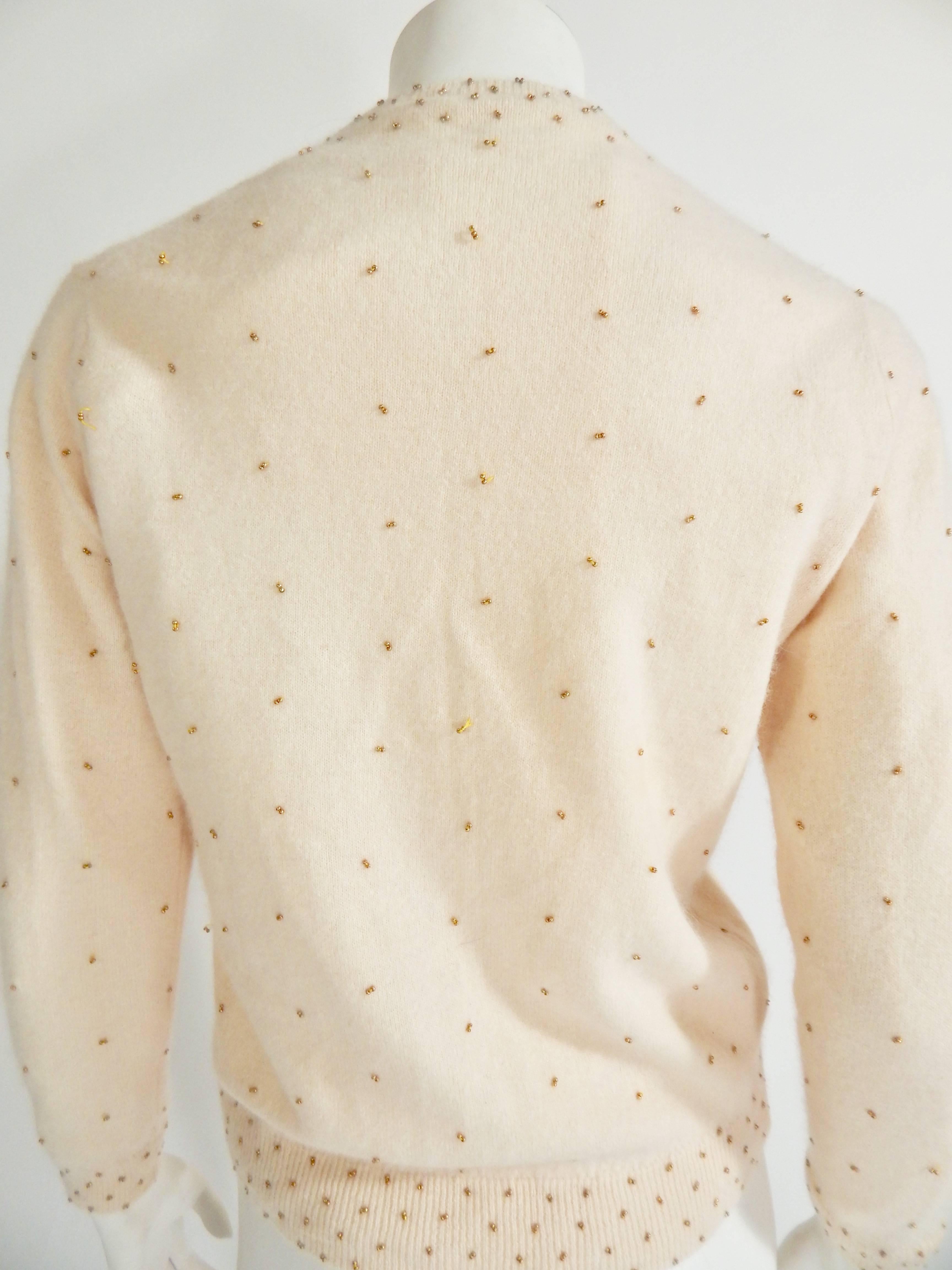 Beaded Cardigan, 1950s  For Sale 2