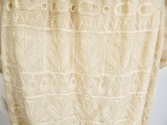 1970s Bohemian Embroidered Maxi Dress