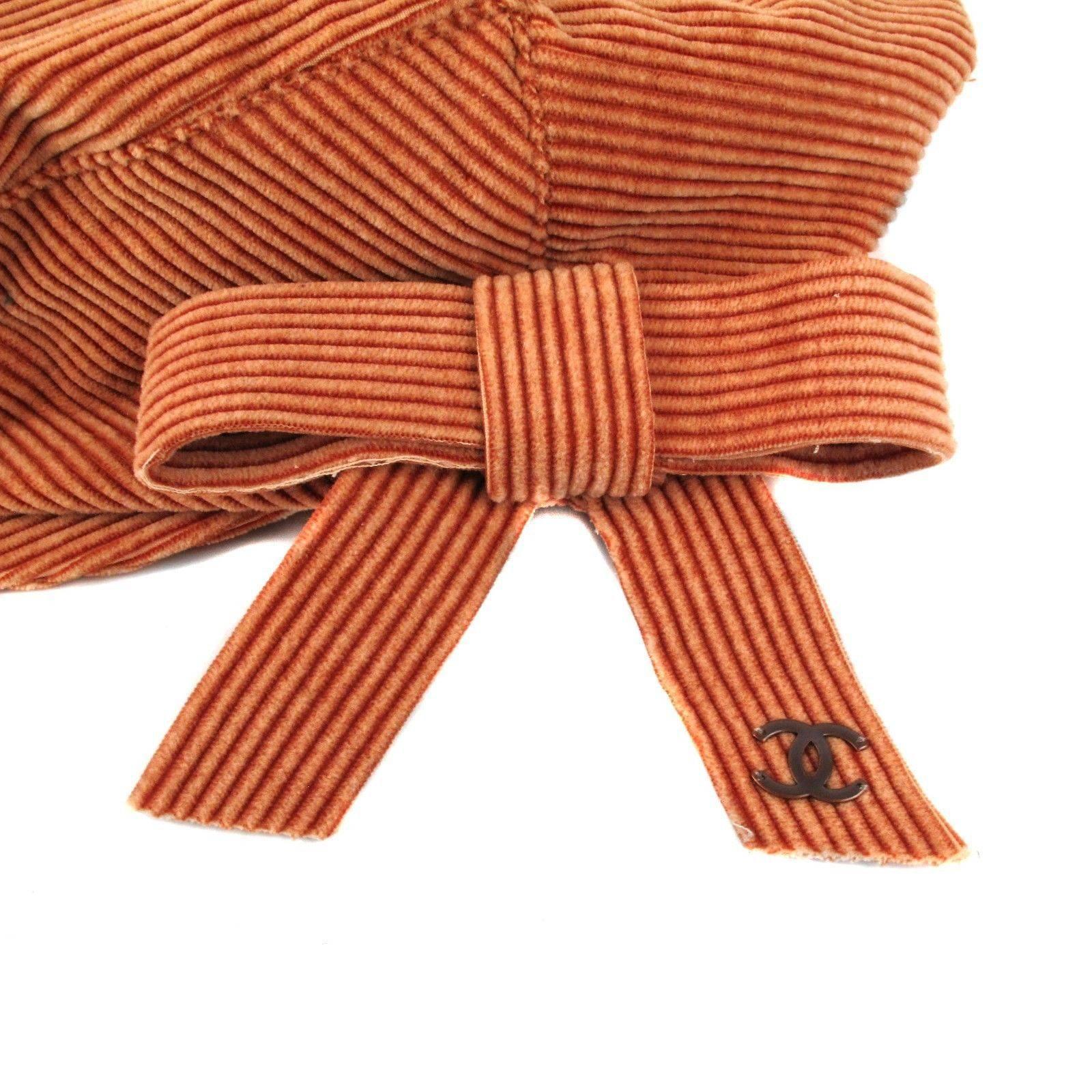 Orange Chanel - Newsboy Hat