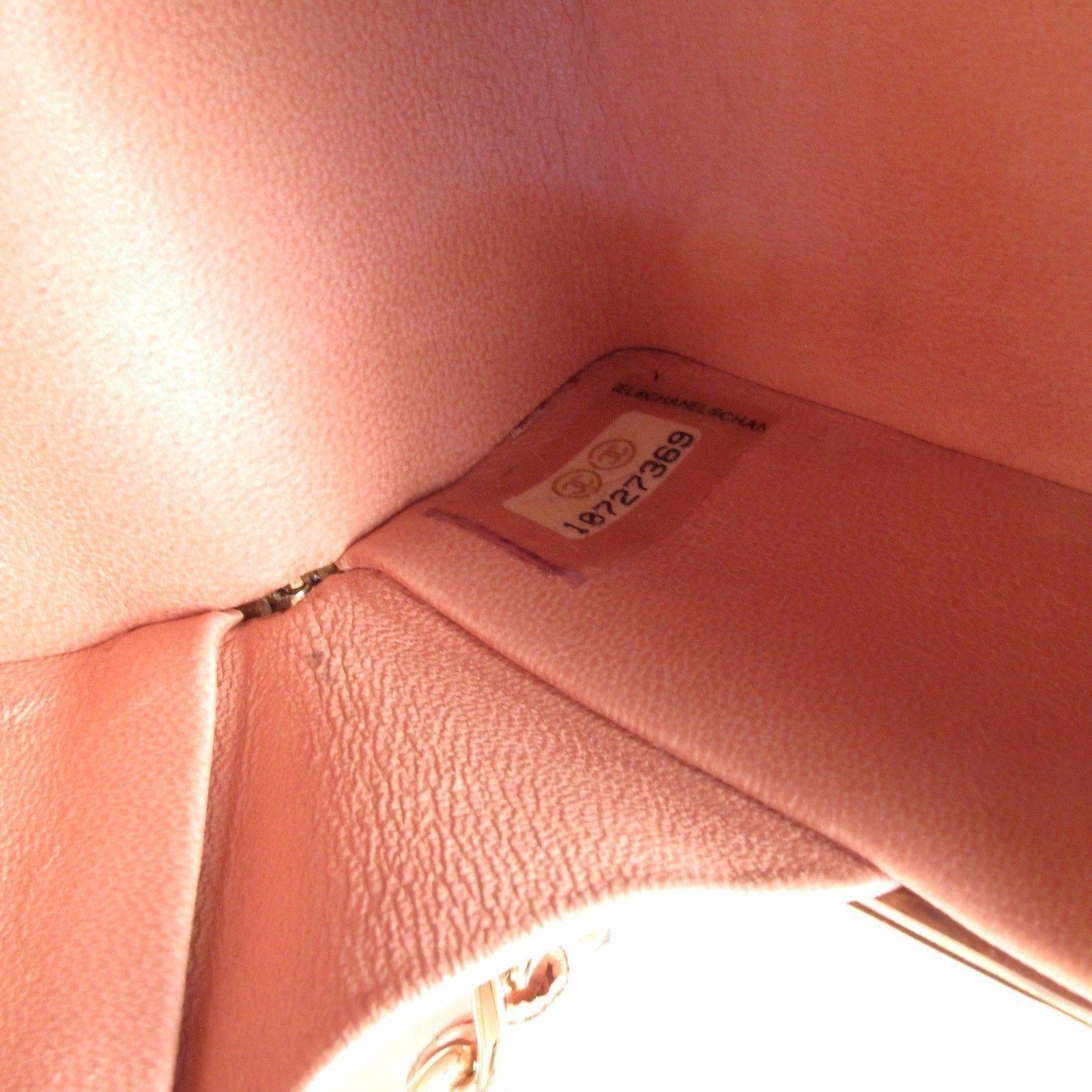Chanel Box Bag Pink Crystal Leather Tweed Chain Gold CC Minaudiere Handbag 2
