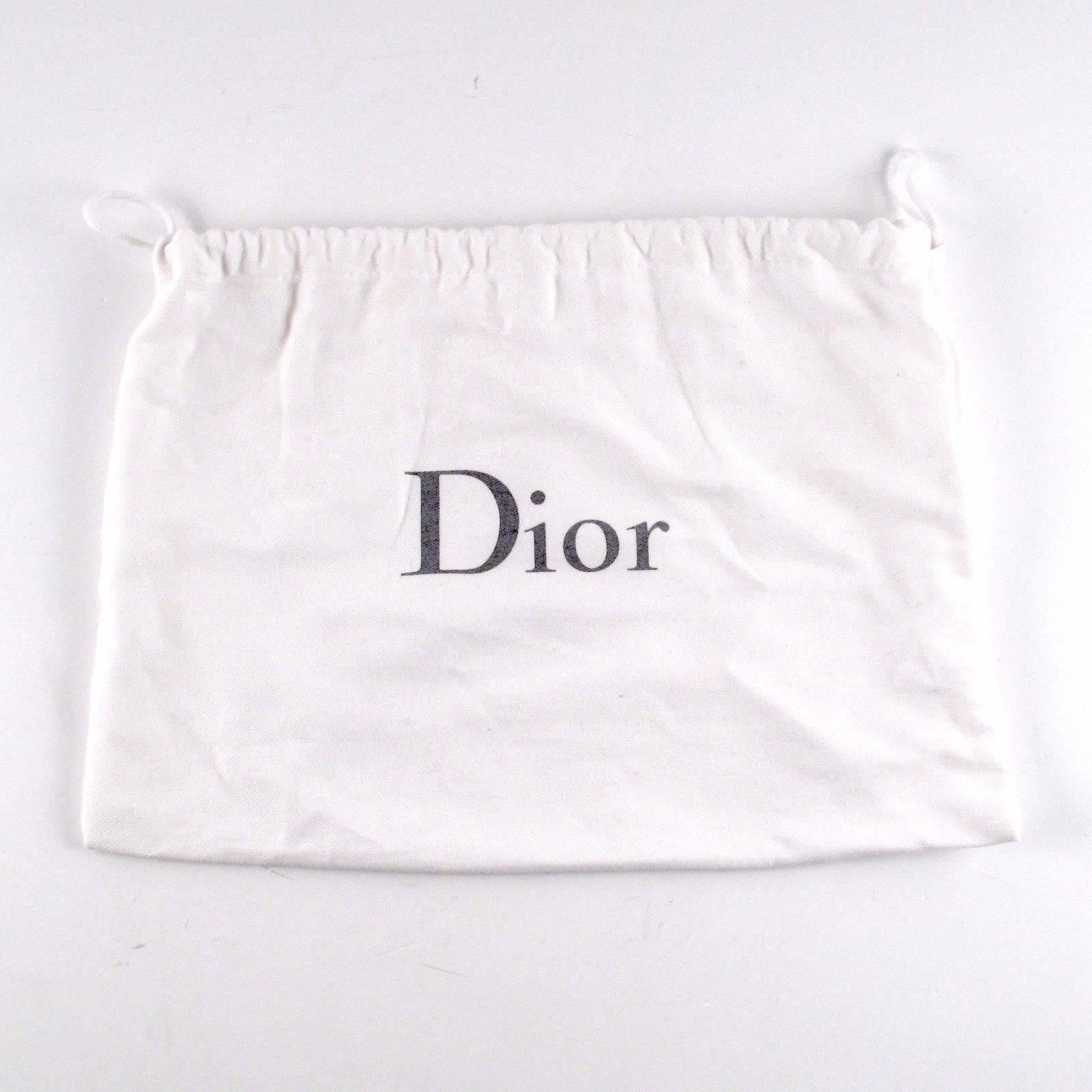 Christian Dior Diorama Black Mini Crossbody Bag Leather Silver Shoulder Handbag For Sale 2