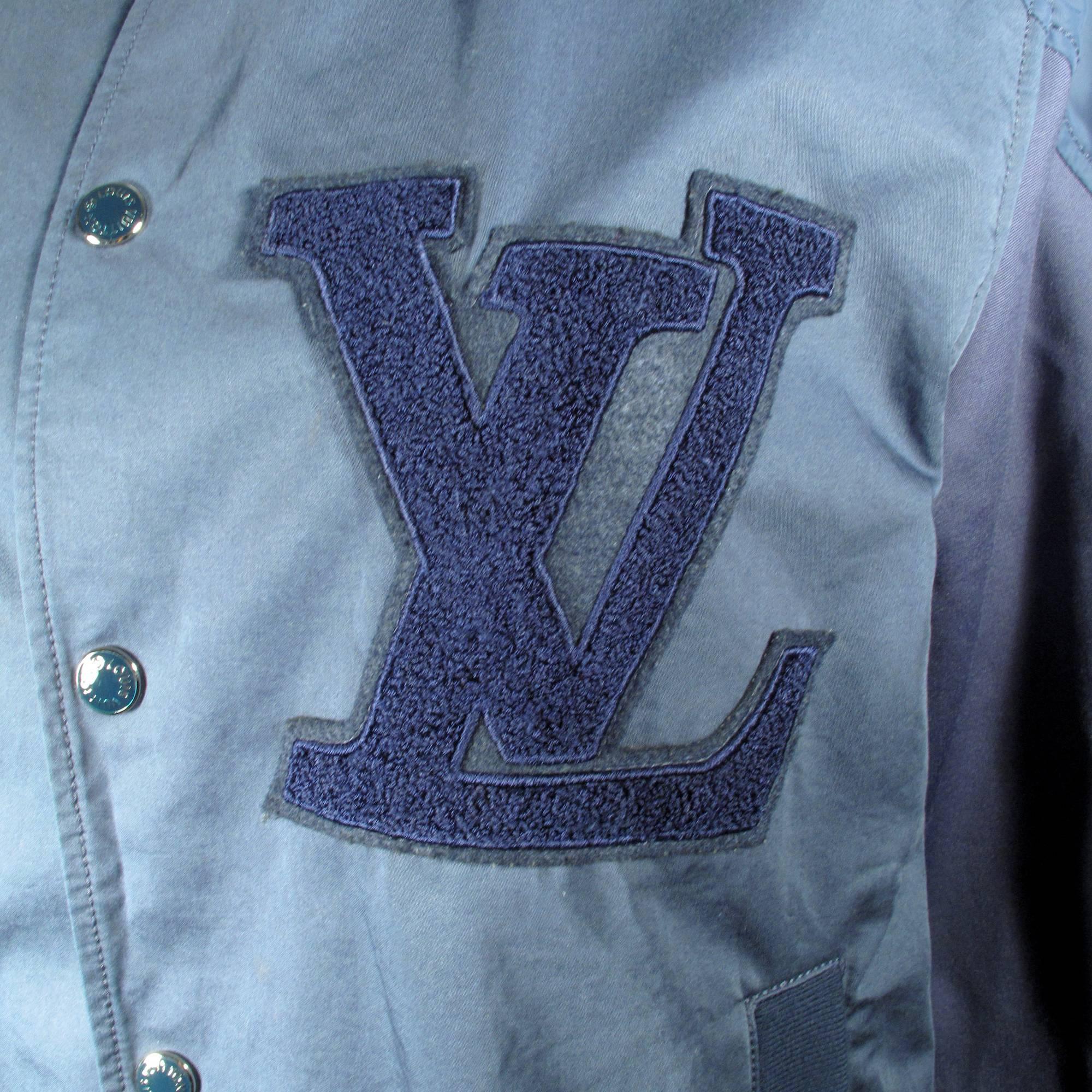 louis vuitton bomber jacket blue