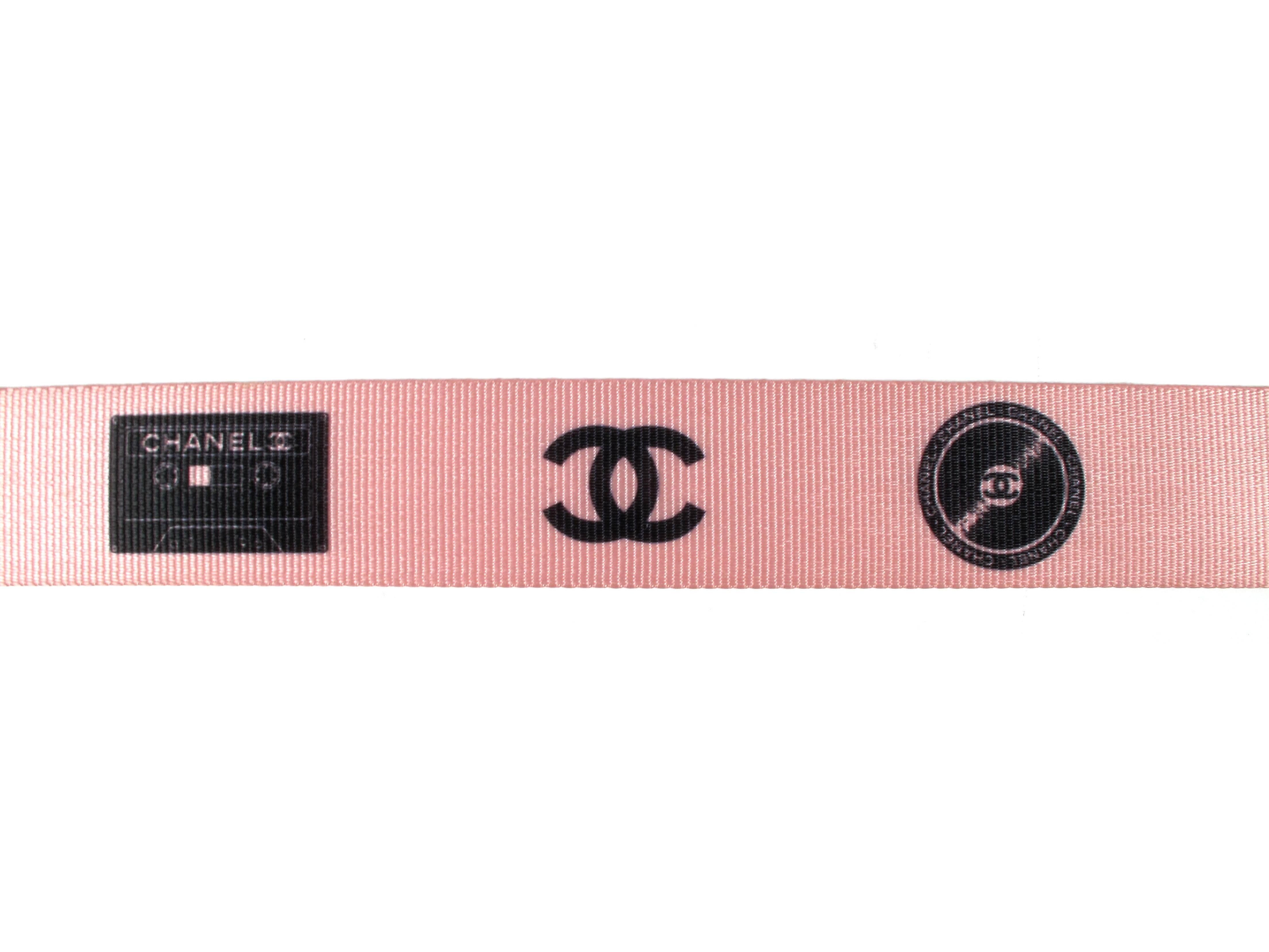Chanel Belt - Rare Cassette Tape Buckle Pink Black CC Logo Record Charm Dust Bag 1