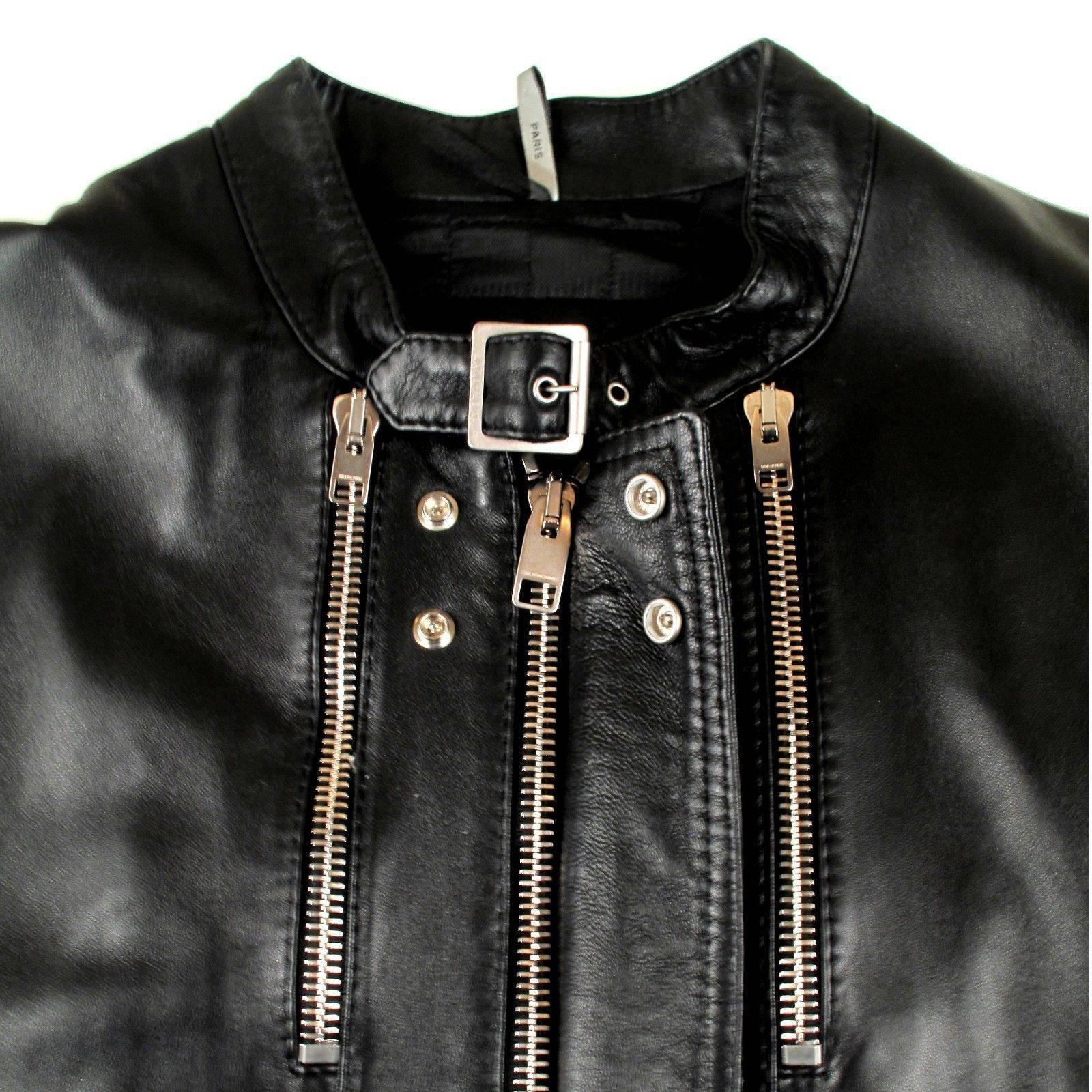 dior black leather jacket