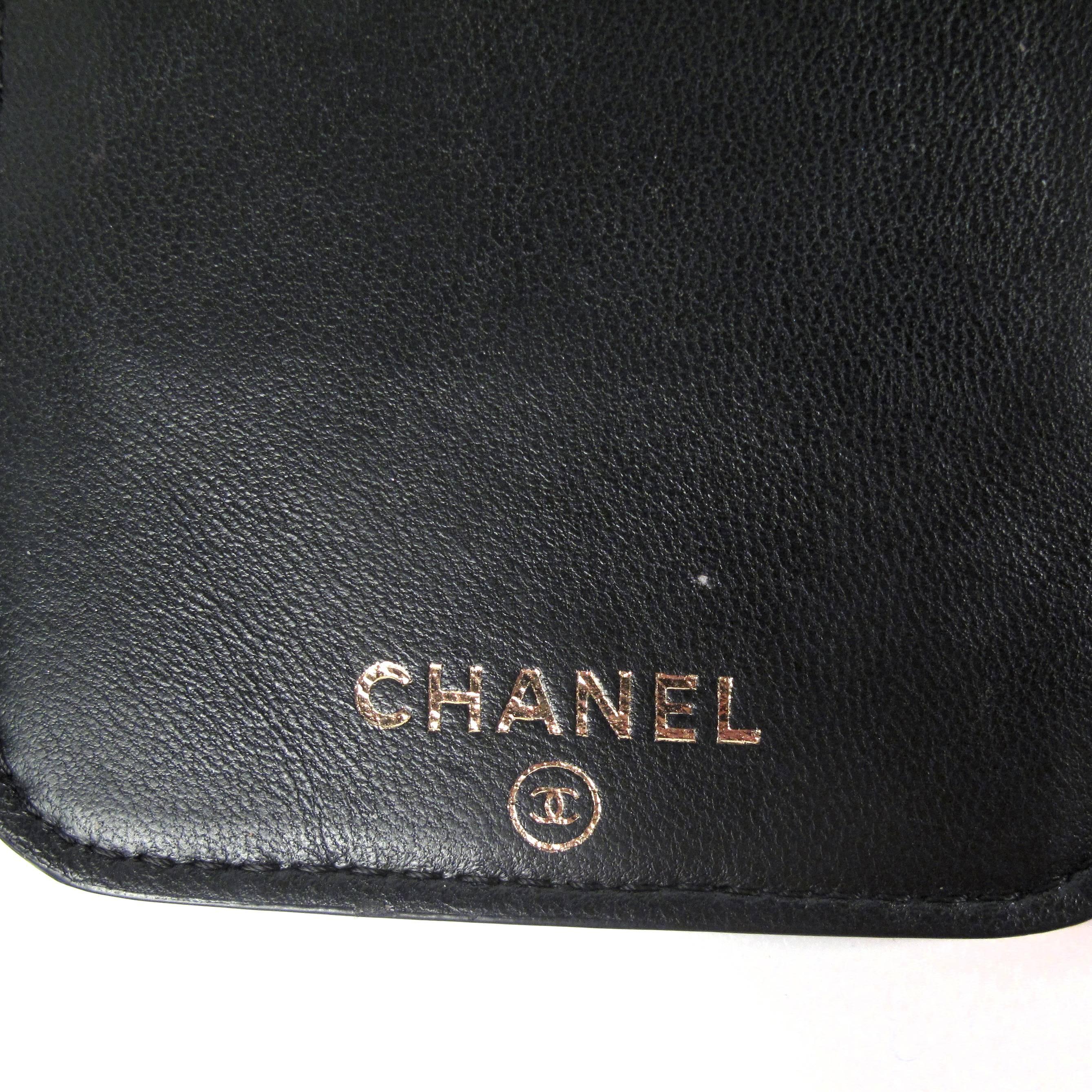 Chanel 2016 Casino iPhone 6 6S 7 Case Black Leather Quilted CC Logo Crystal Card 4