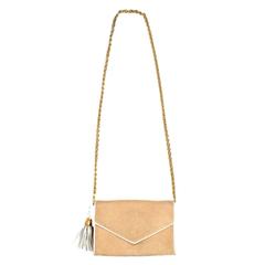 Chanel Straw Flap Bag Vintage Tan Tweed Leather WOC Wallet Chain Handbag Basket