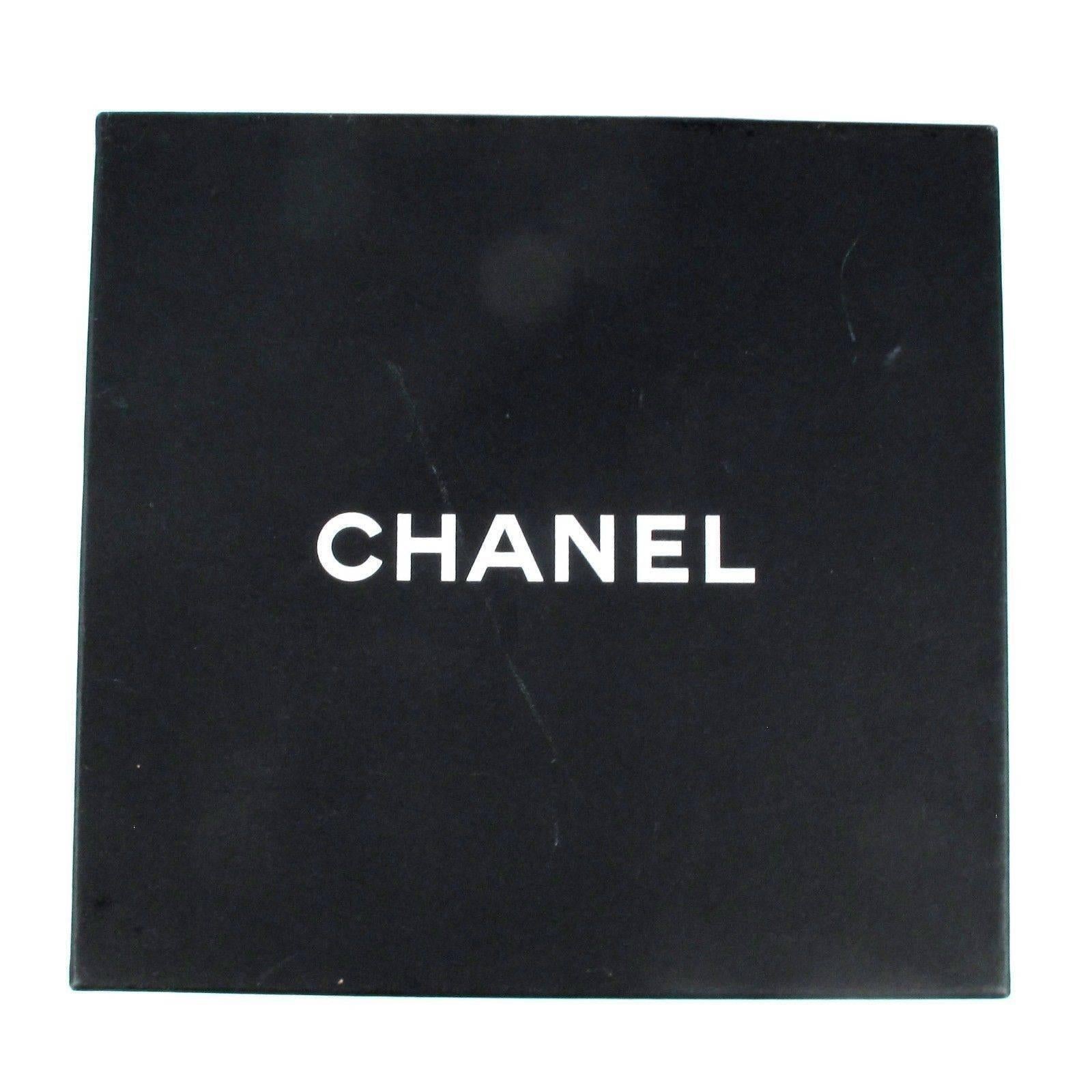 Ultra Rare Chanel Pearl Sunglasses 2003 Black Vintage Round Half Tint Camera 6