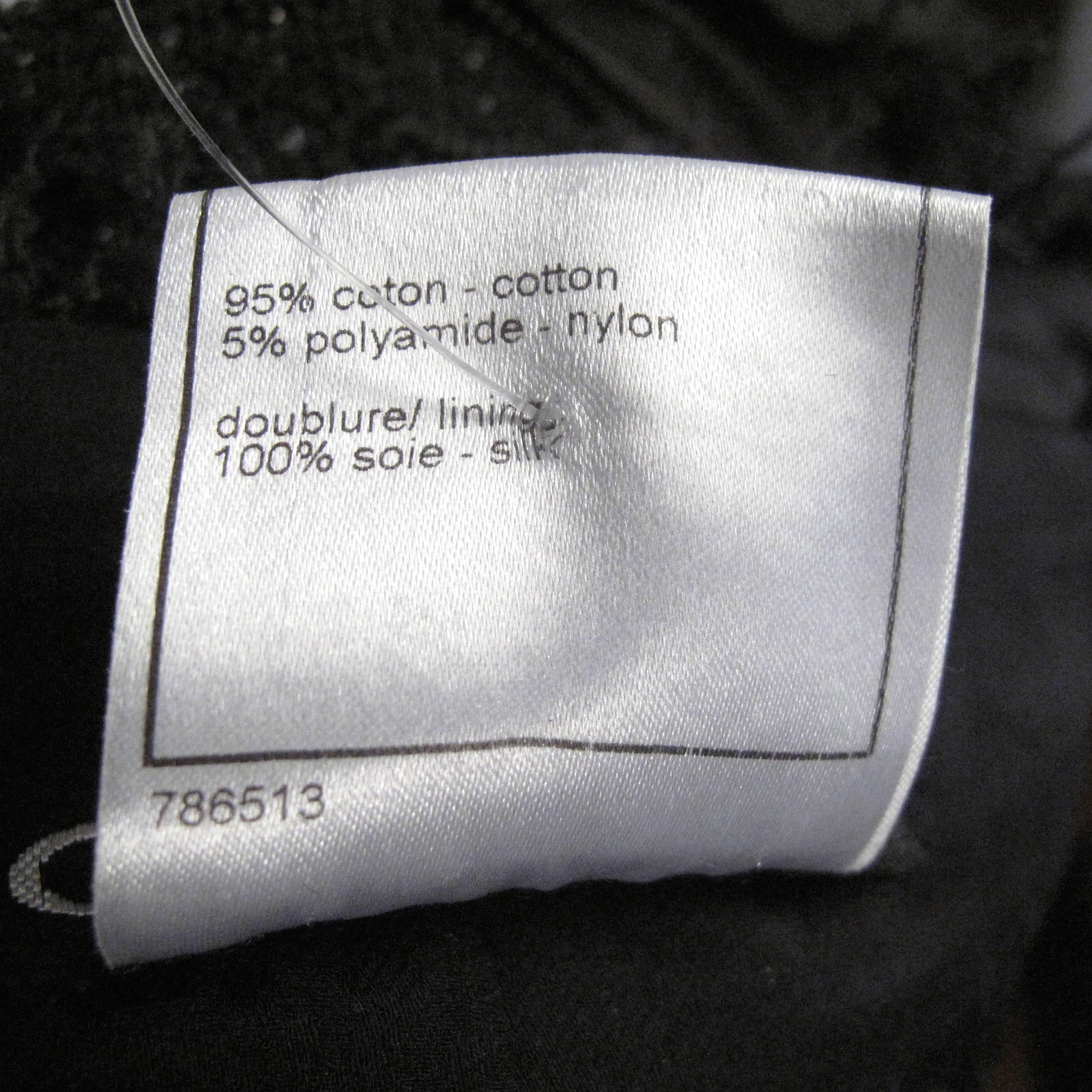 Chanel Jacket - US 6 - 38 - Black & Navy Fringe Trim Silk Coat Blazer 09P 2009 3
