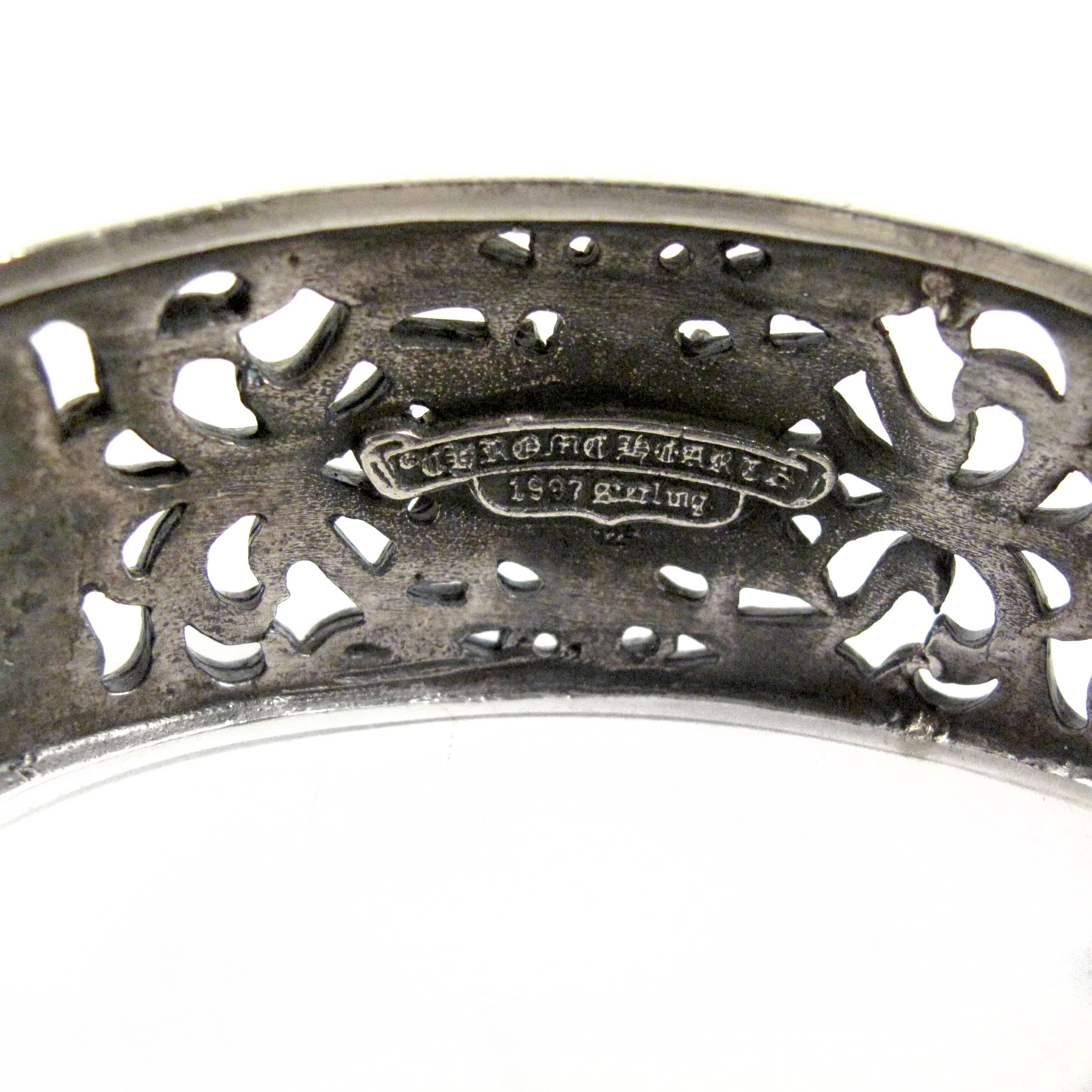 Chrome Hearts Bracelet Cuff - Sterling Silver Star Cut Out Bangle Womens In Good Condition In Prahran, Victoria