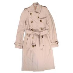 Used Burberry Trench Coat - 2 / 4 - 34 - 36 - Tan Belted Jacket Cotton London