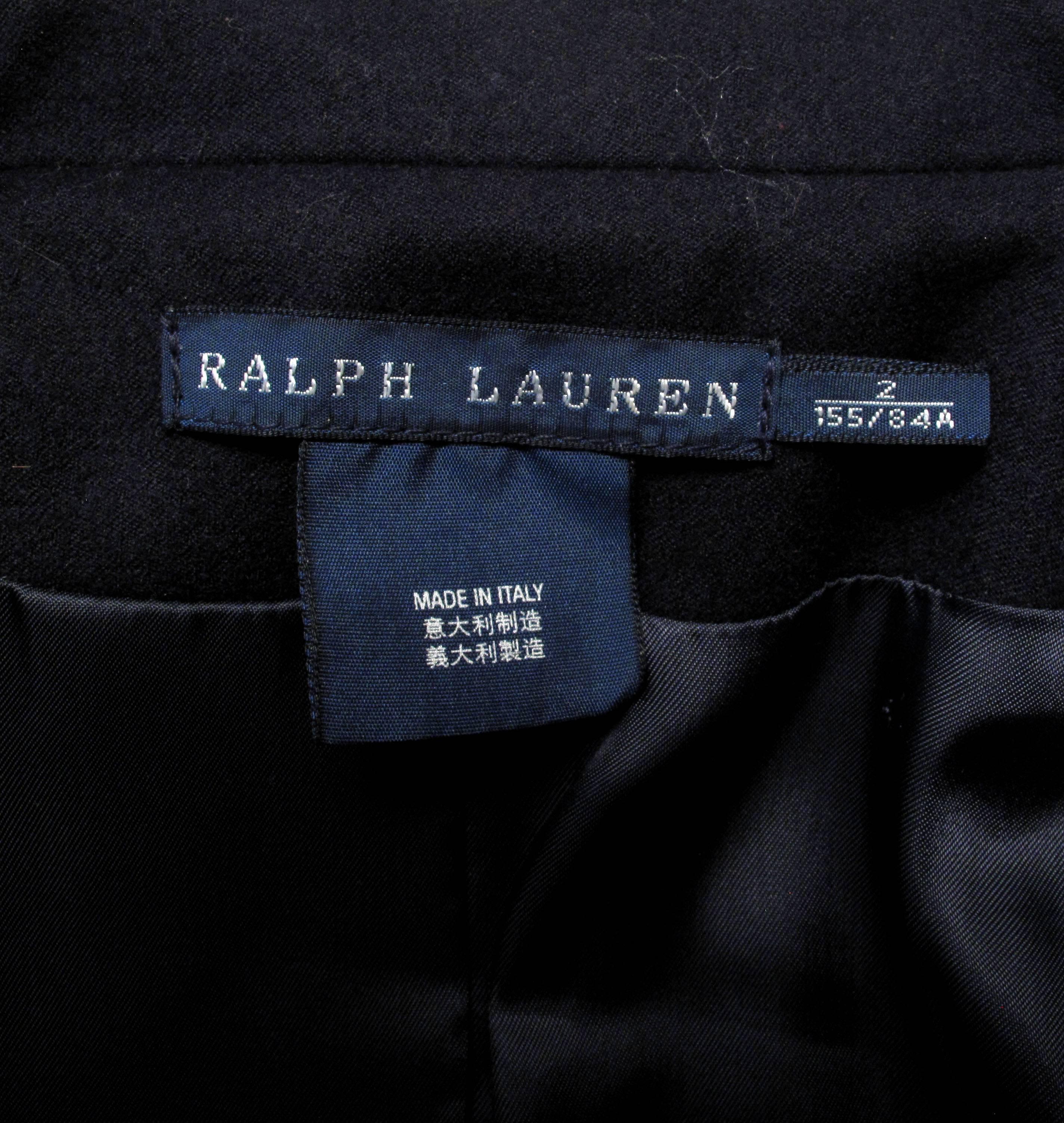 ralph lauren women's blazer with crest