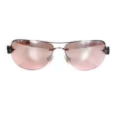 Chrome Hearts Leather Pink Aviator Sunglasses - Sterling Silver Cross Detail