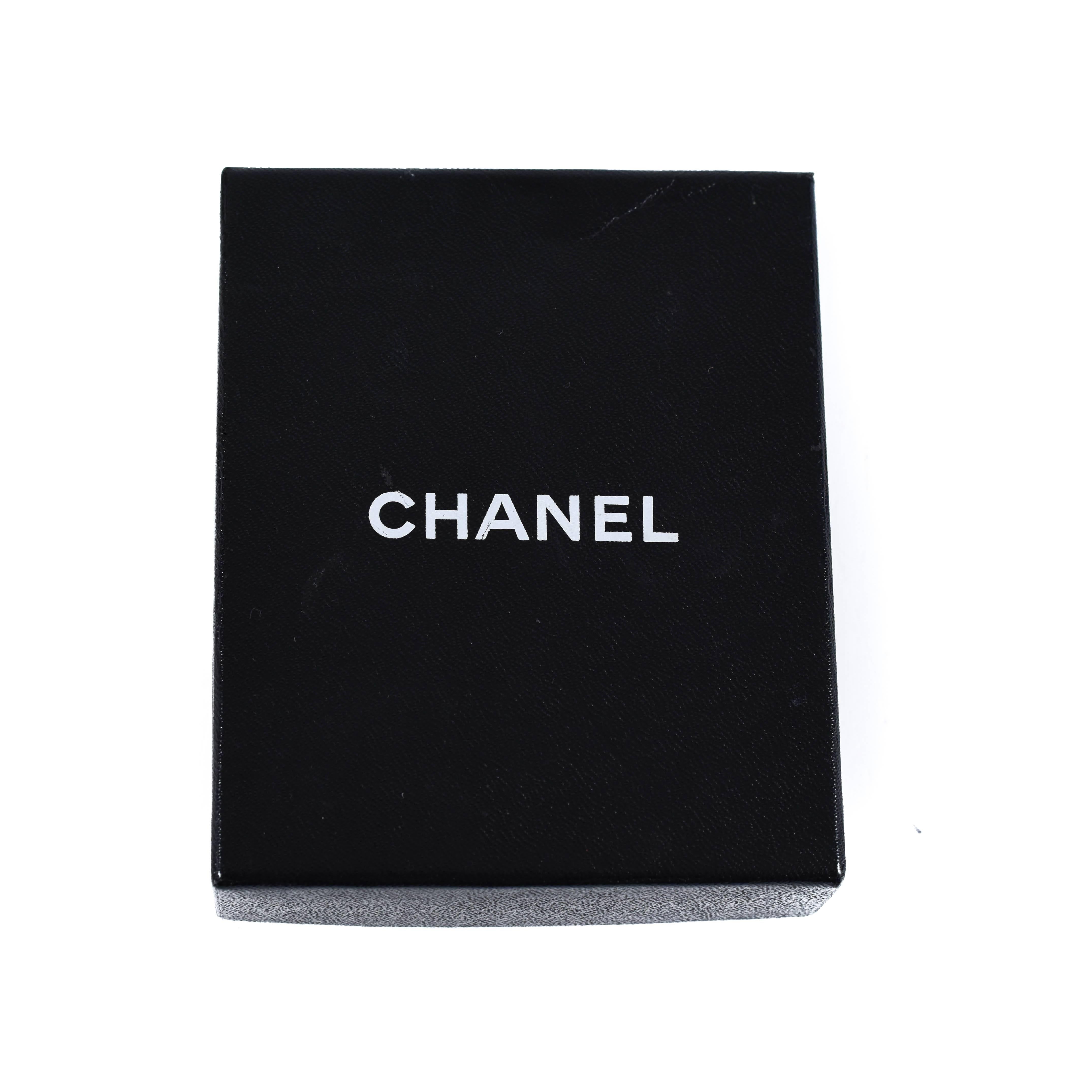 Chanel Bracelet - White & Blue Logo Silver Sport Wide Nylon Bangle Cuff Charm 1