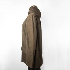 Louis Vuitton Damier Waxed Jacket - Medium 50 - Brown Hooded Coat Parka Bomber