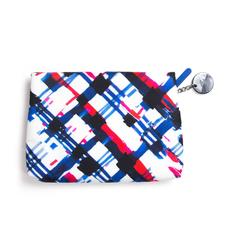 Chanel Clutch New 2016 - Airline Red Blue CC Logo Zip Pouch OCase Cosmetic Case