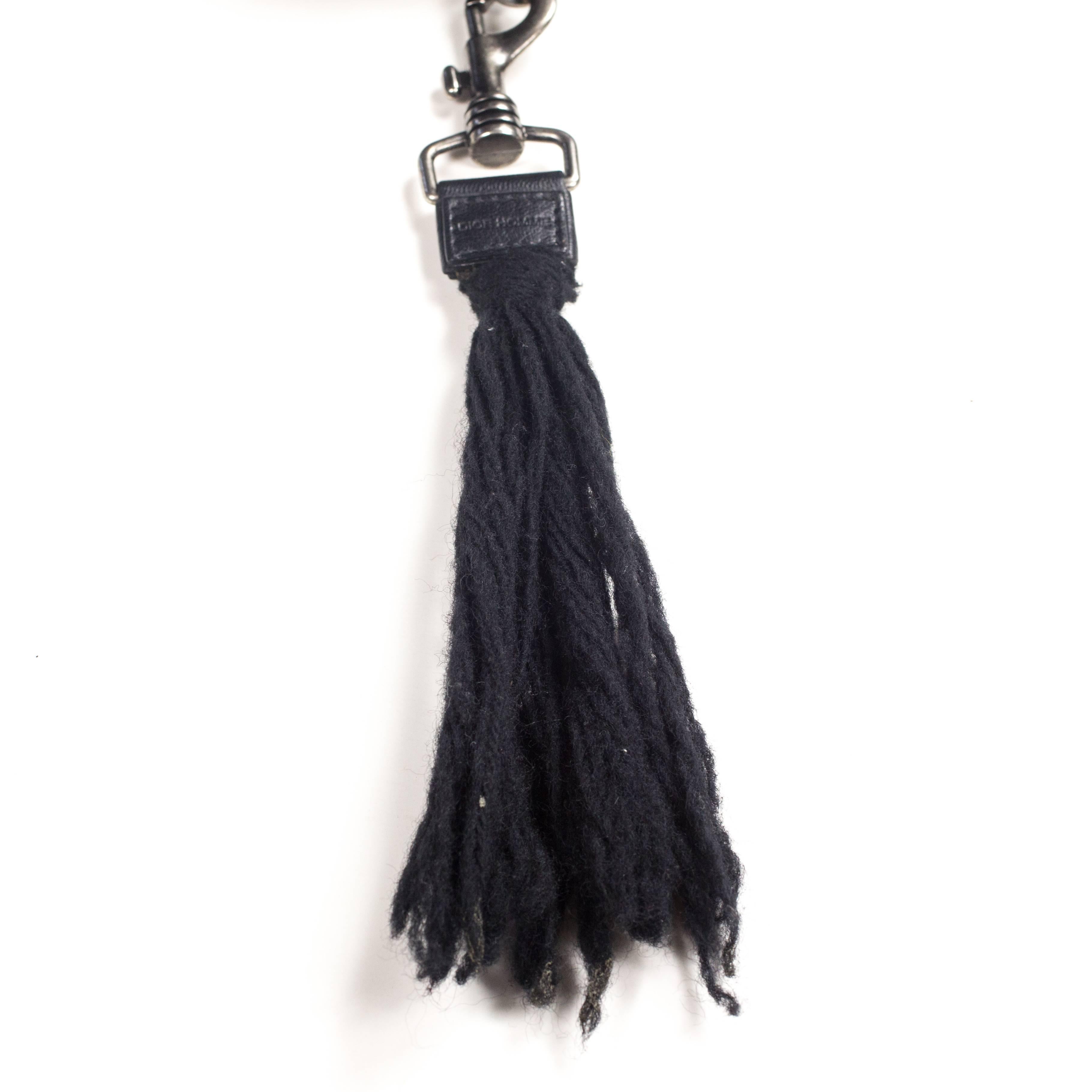 Dior Homme Duffle Leather Bag - Black Tassel Weekend Travel Gym Delville Hedi 1