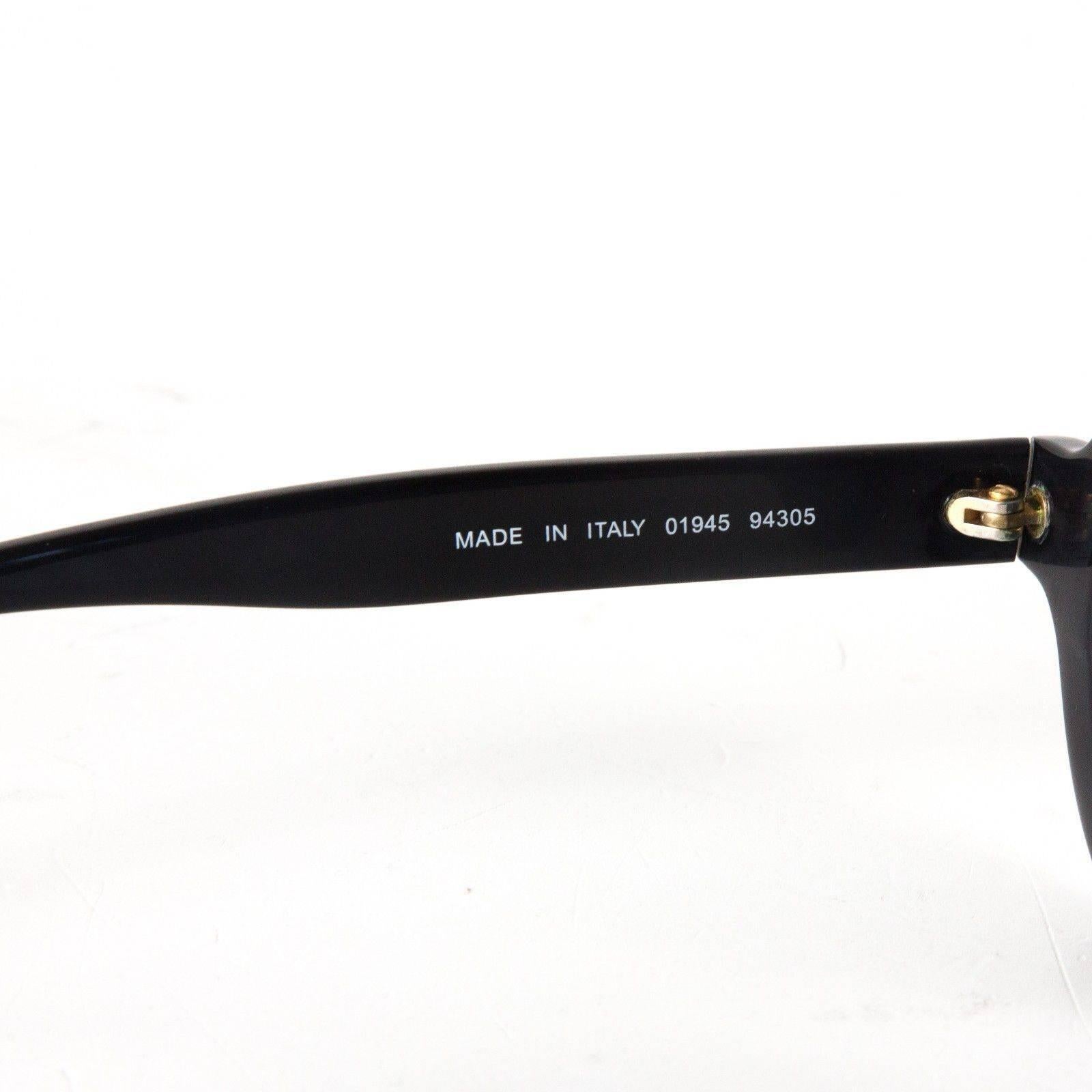 Chanel Most Wanted Sunglasses Round Paris Logo Vintage Black CC Logo Half Tint For Sale 1