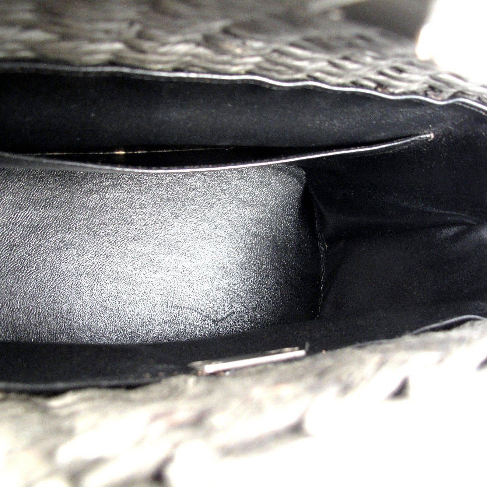 Chanel Straw Bag - Rare Basket Woven Raffia Tote Bag Gray Tan Black Leather CC 4