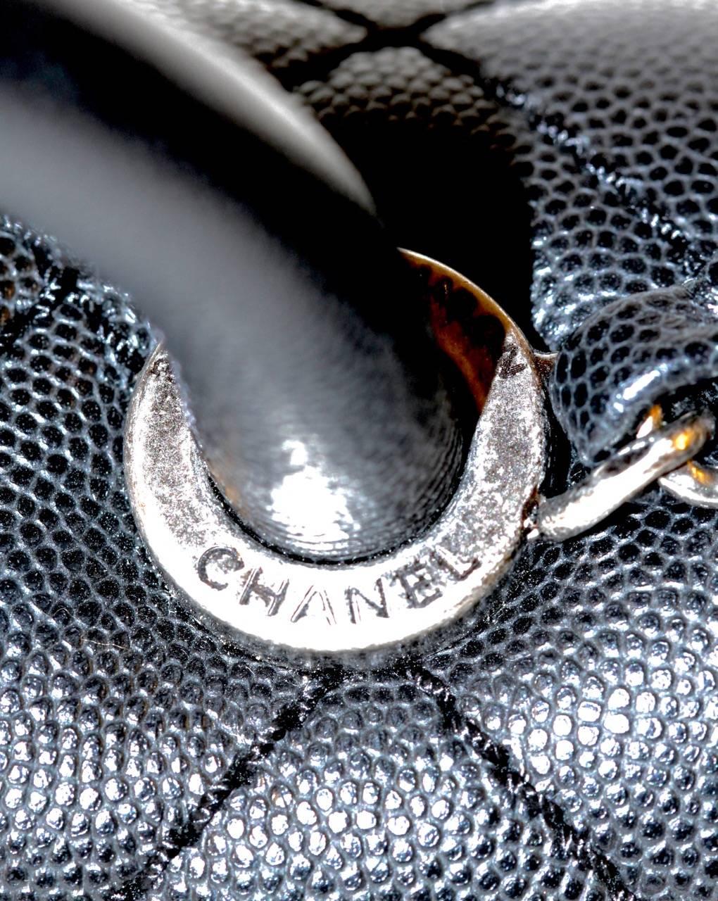 Chanel Coco Handle Bag - Black Caviar Leather - New 1