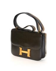 Hermes Constance Bag - Dark Brown Box Leather - Vintage - Excellent Condition