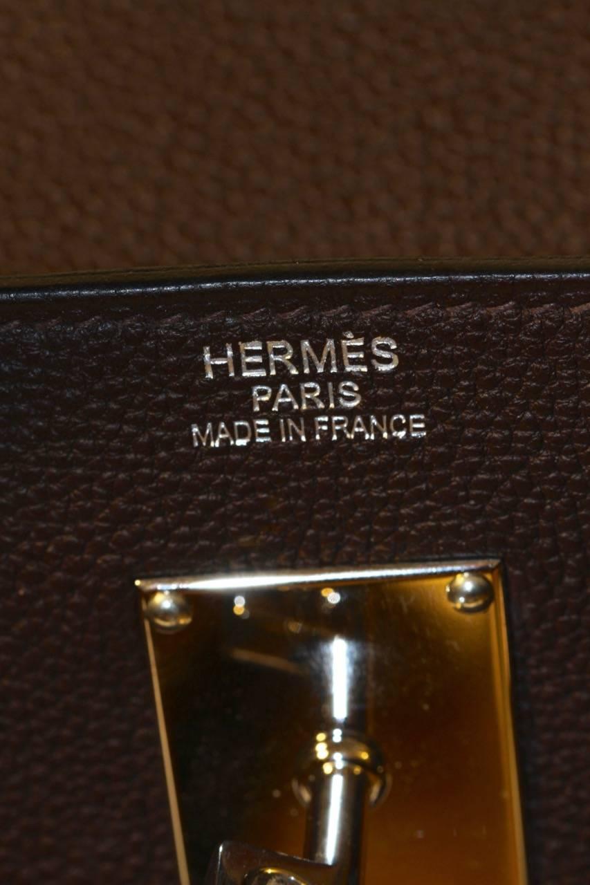Hermes Haut A Courroies (HAC) 40 CM Bag Brown Togo Leather  1