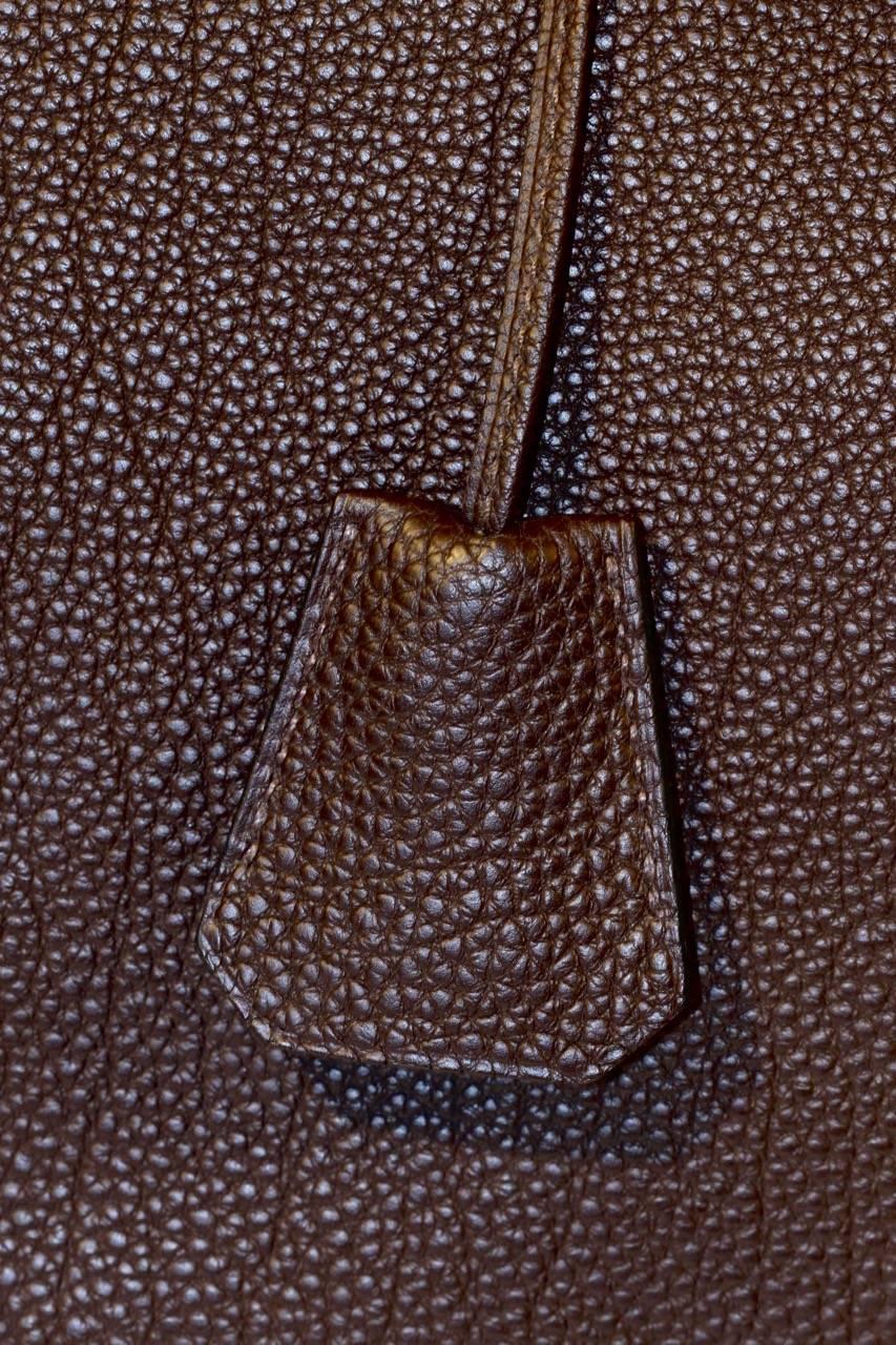 Hermes Haut A Courroies (HAC) 40 CM Bag Brown Togo Leather  2