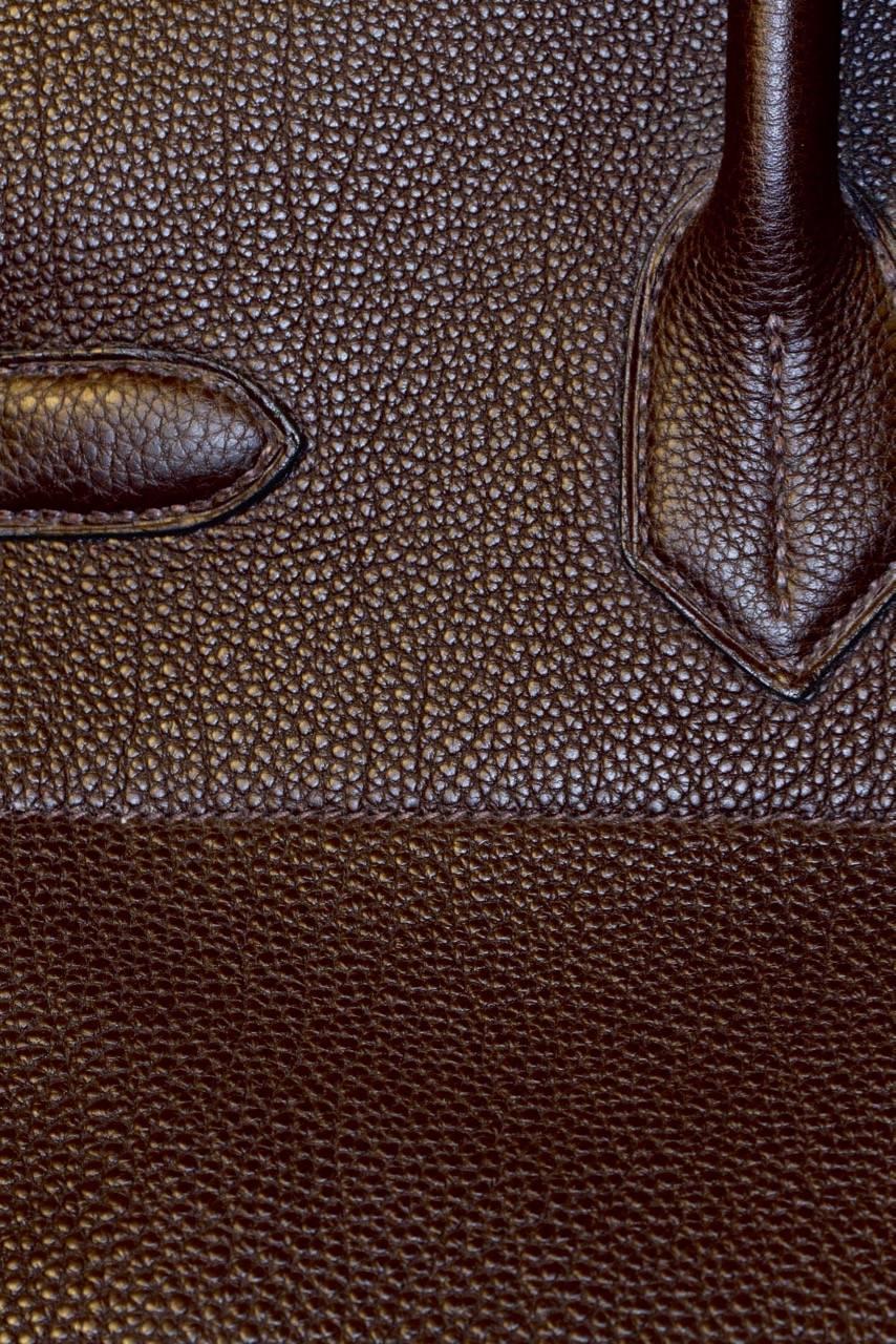 Hermes Haut A Courroies (HAC) 40 CM Bag Brown Togo Leather  3