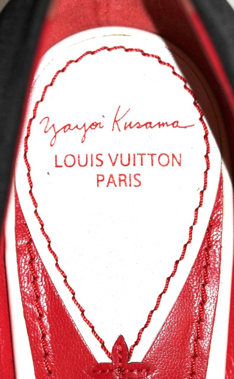 LOUIS VUITTON x YAYOI KUSAMA Limited Edition Sz EU 38.5 Pristine Pumps In New Condition In Geneva, CH