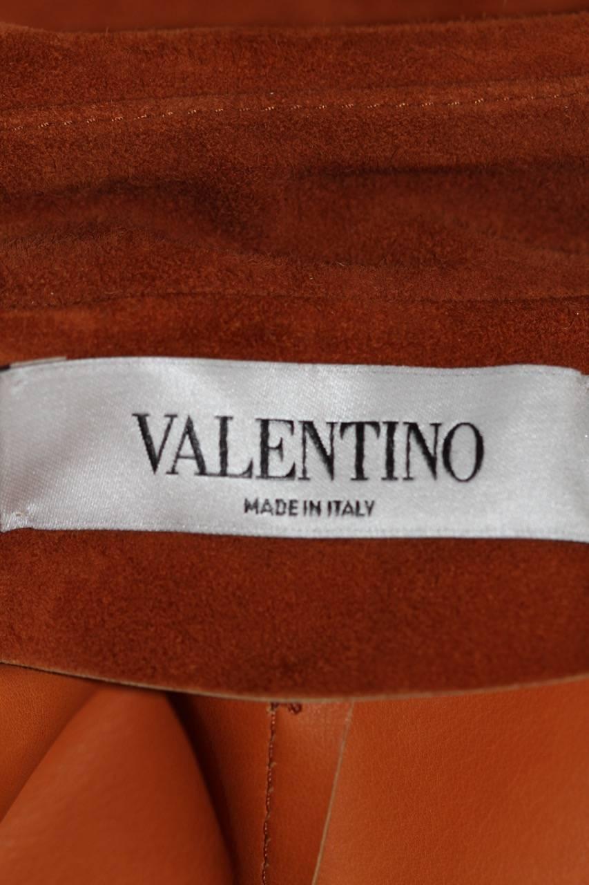 Valentino Floral Appliqué Suede Jacket For Sale at 1stdibs
