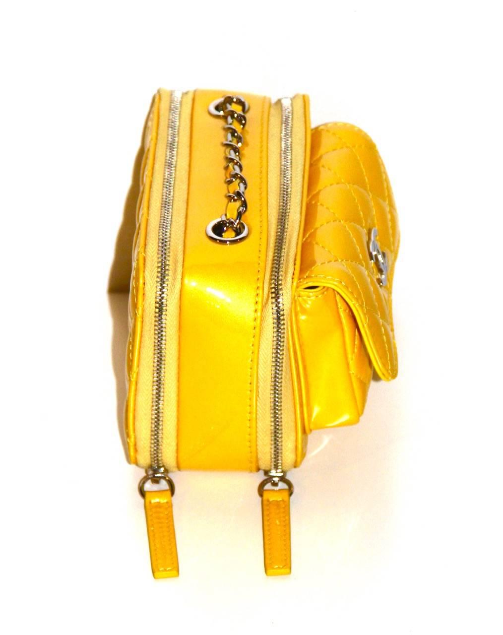 Women's Chanel Quilted Patent Leather Mini Pocket Box Bag