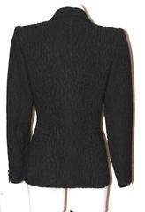 Yves Saint Laurent Black Tailored Jacket 1990's - FR 40
